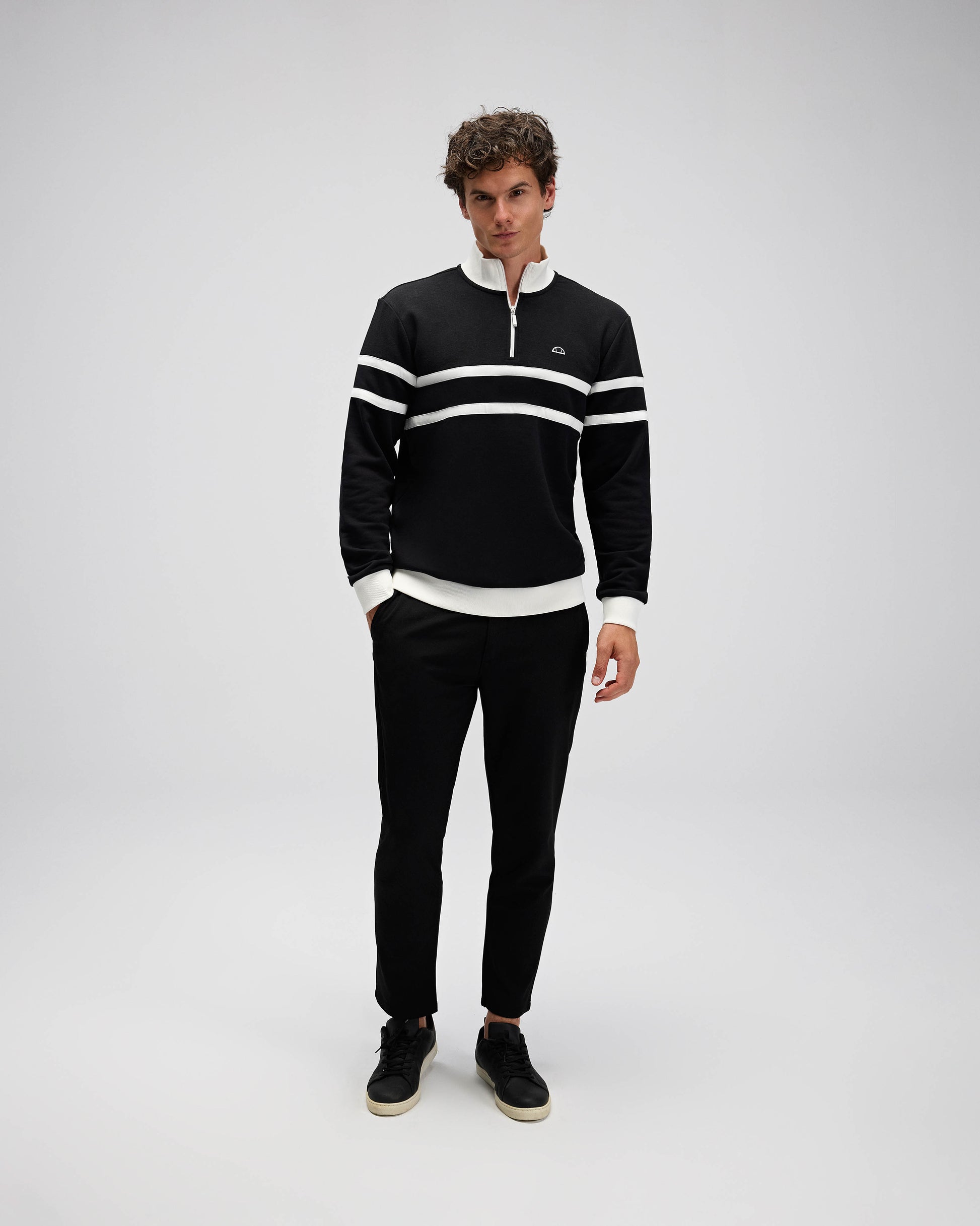 Ellesse Erkek Yarım Fermuarlı Sweat EM619-BK