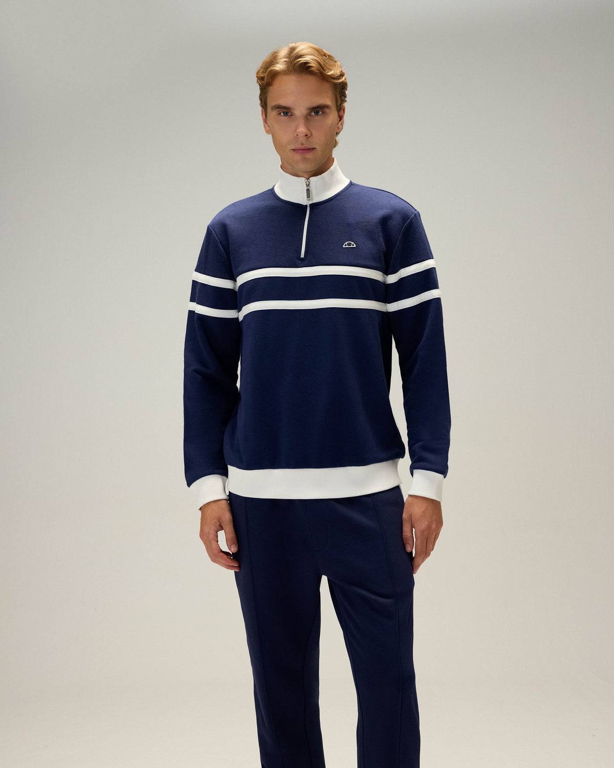 Ellesse Yarım Fermuarlı Erkek Sweatshirt 5wm1619-Nv