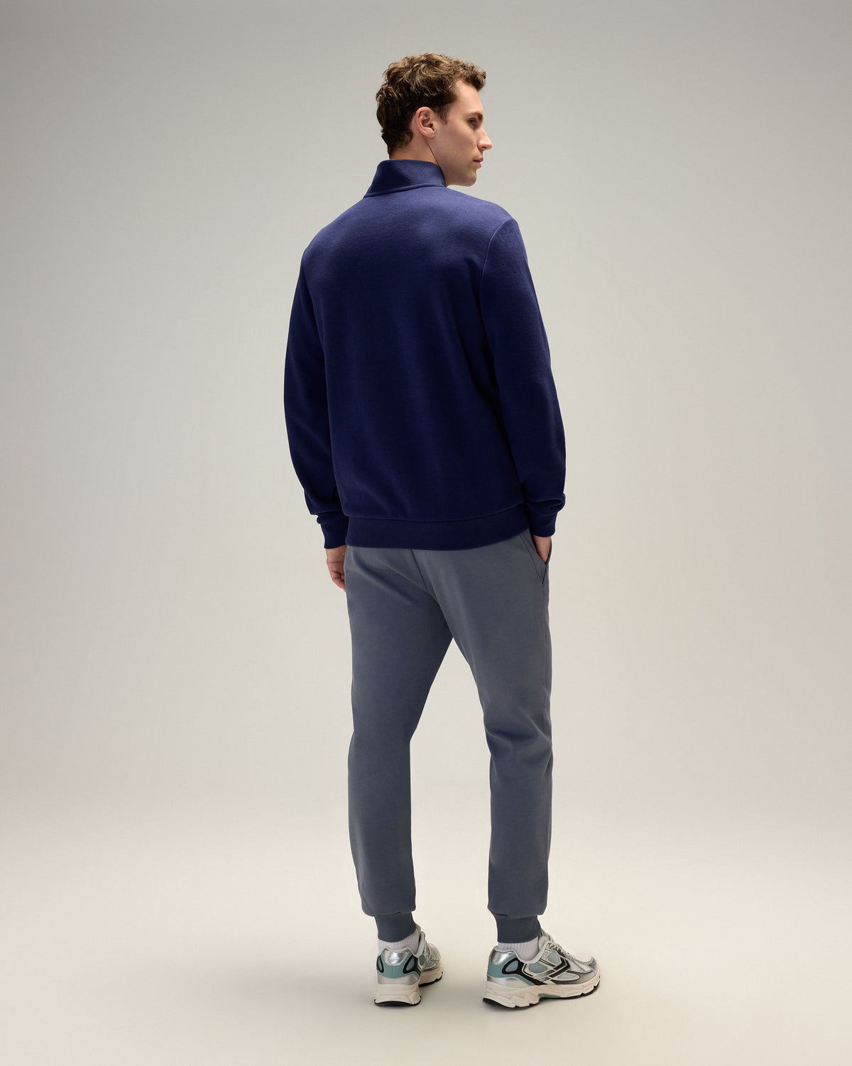 Ellesse Yarım Fermuarlı Erkek Sweatshirt 5WM1603-NV