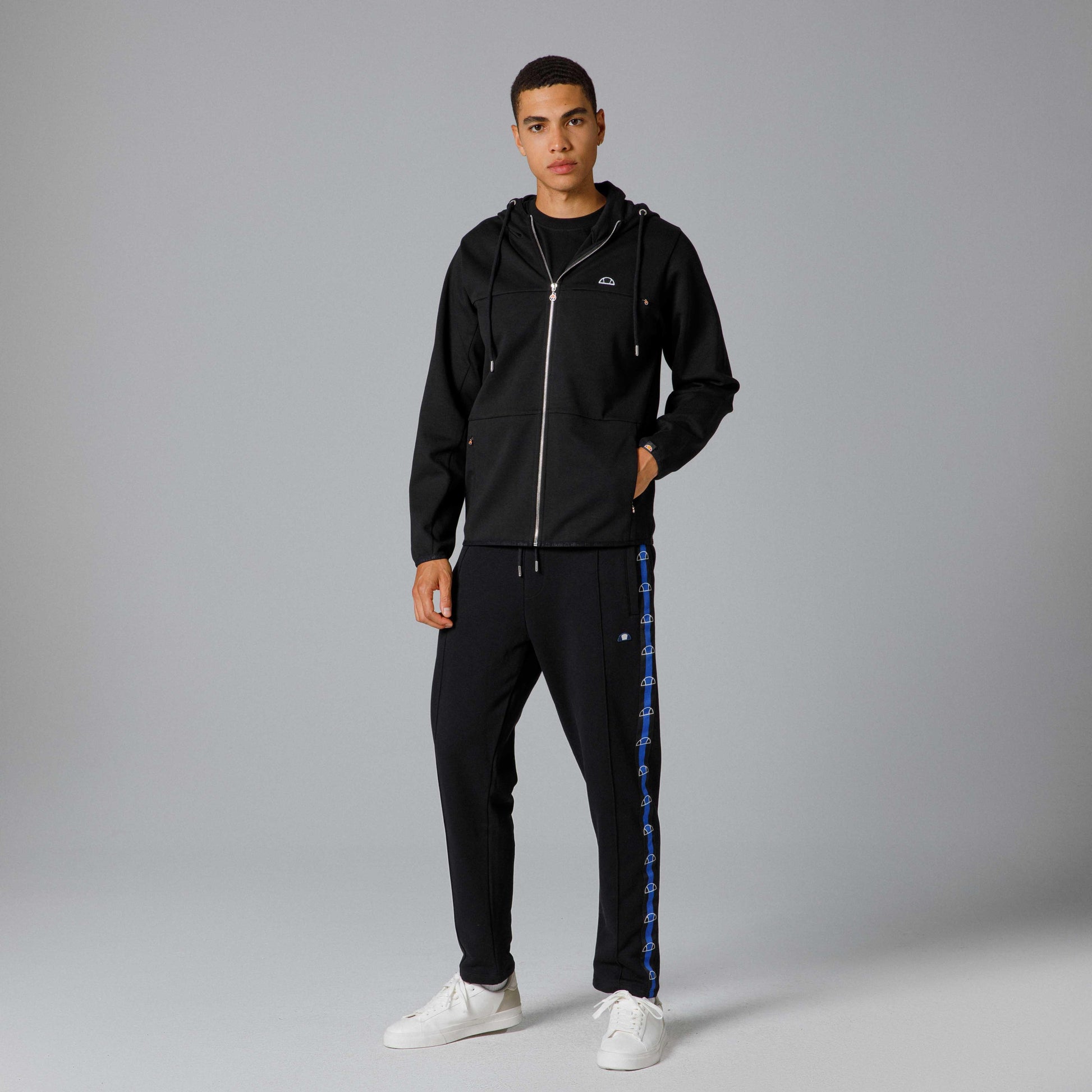 Ellesse Fermuarlı Kapüşonlu Erkek Sweat EM213-BK