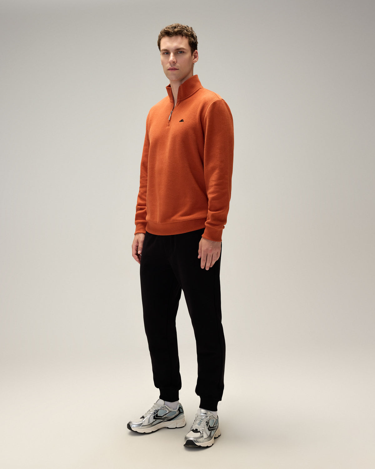 Ellesse Yarım Fermuarlı Erkek Sweatshirt 5WM1603-BR