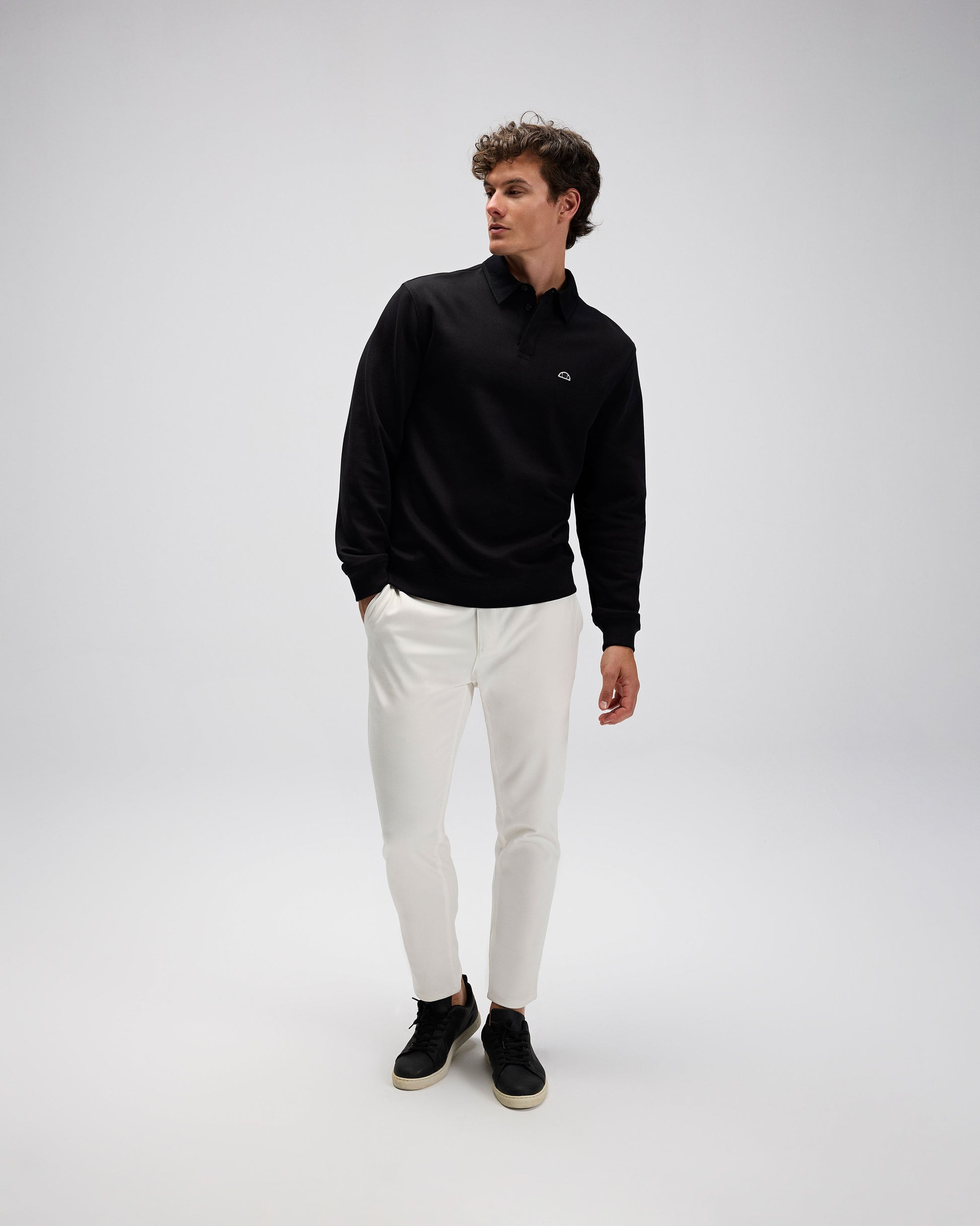 Ellesse Erkek Polo Sweatshirt EM607-BK