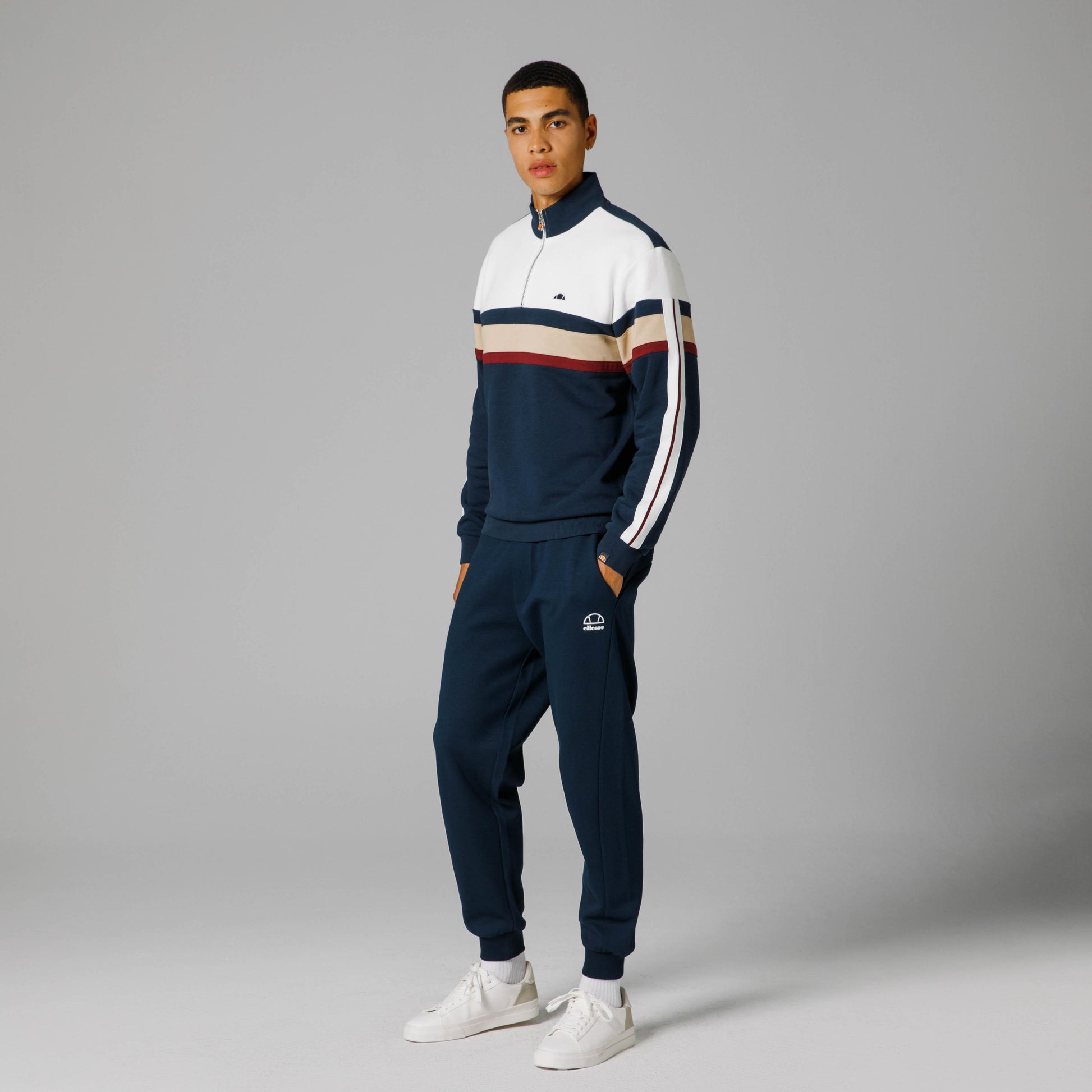 Ellesse Yarım Fermuarlı Erkek Sweat EM215-NV