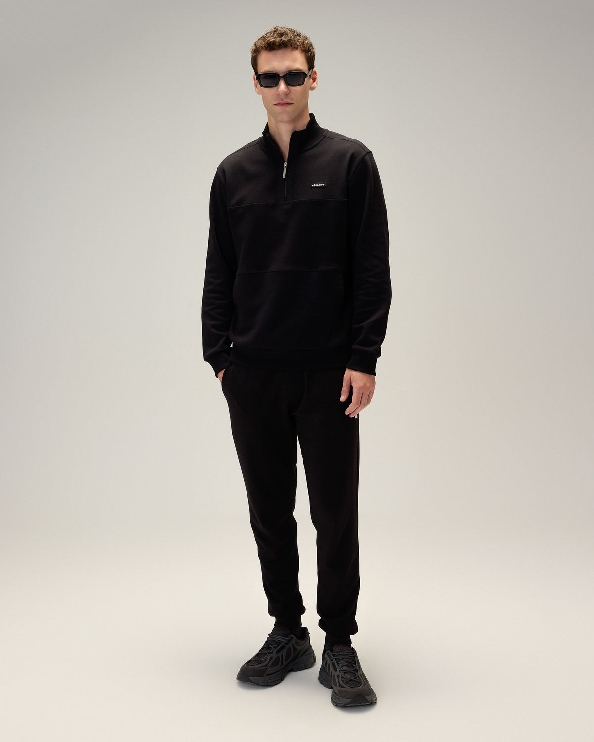 Ellesse Yarım Fermuarlı Erkek Sweat 6WM1025-BK