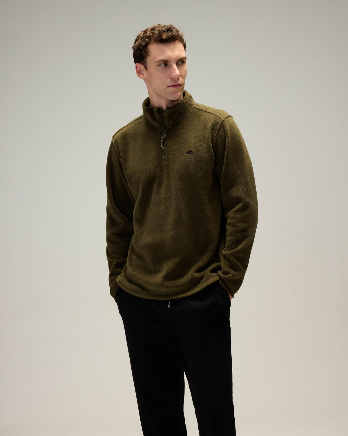Ellesse Yarım Fermuarlı Erkek Sweatshirt 6wm1023-Kh