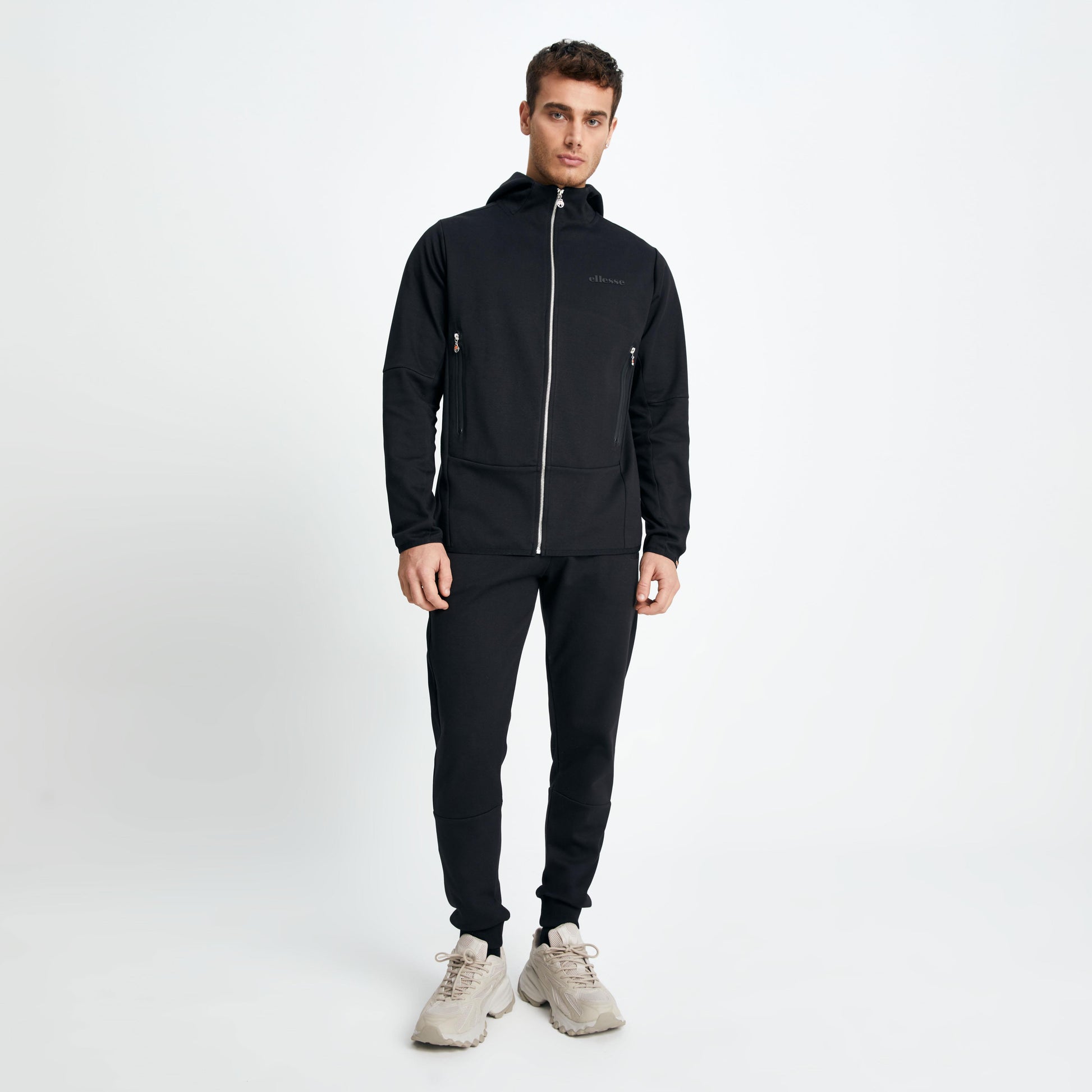Ellesse Erkek Fermuarlı Sweat EM150-BK
