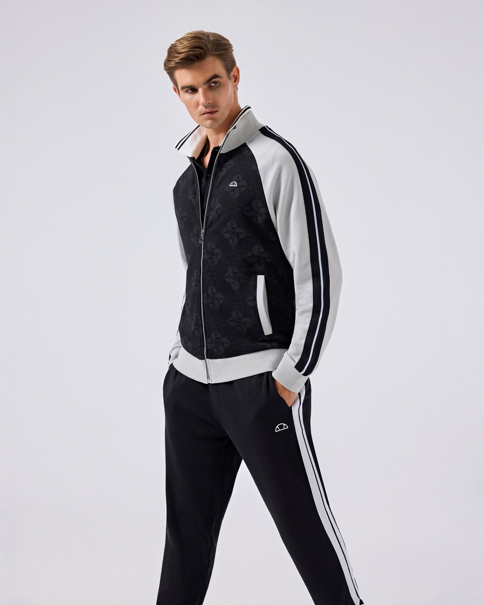 Ellesse Erkek Fermuarlı Sweat Ceket 5SM1357-BK