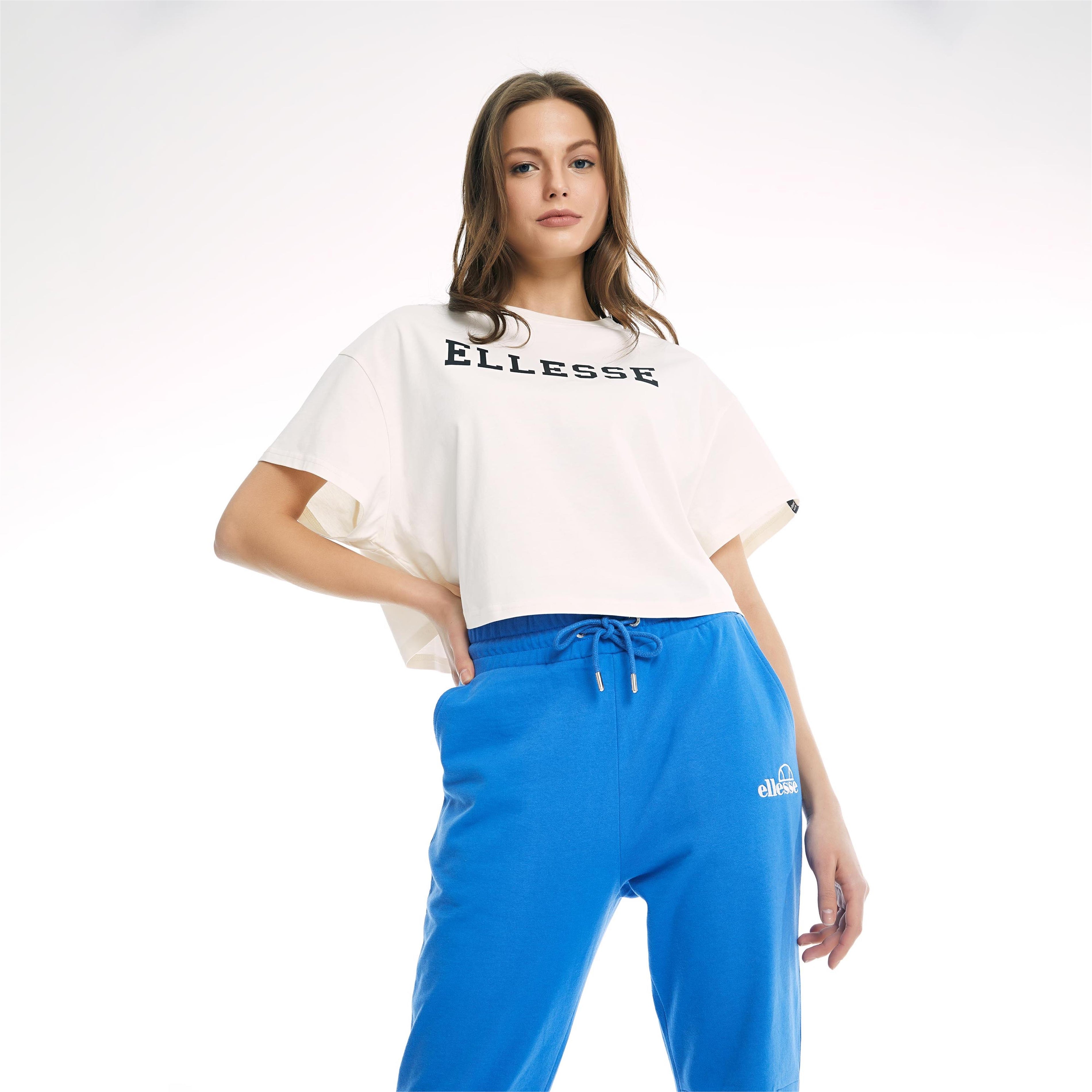 Ellesse Kadın Kırık Beyaz Crop Top EF014-OF