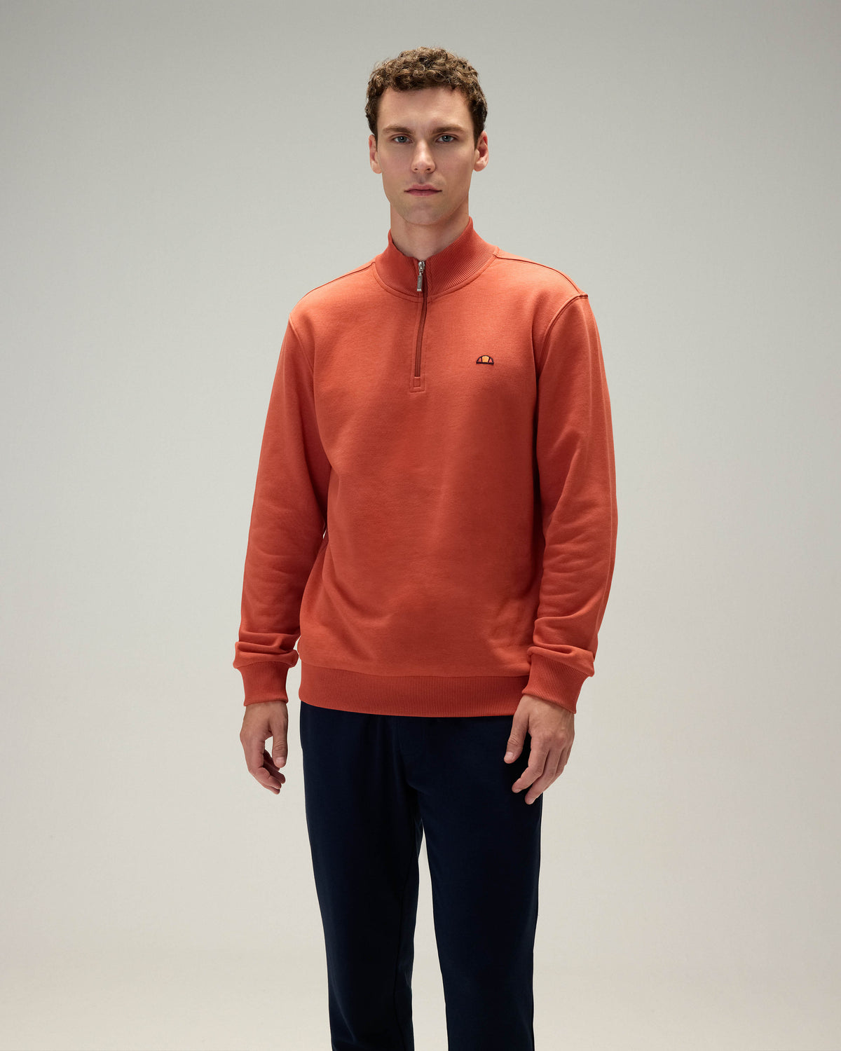 Ellesse Yarım Fermuarlı Erkek Sweatshirt 5WM3580-BR