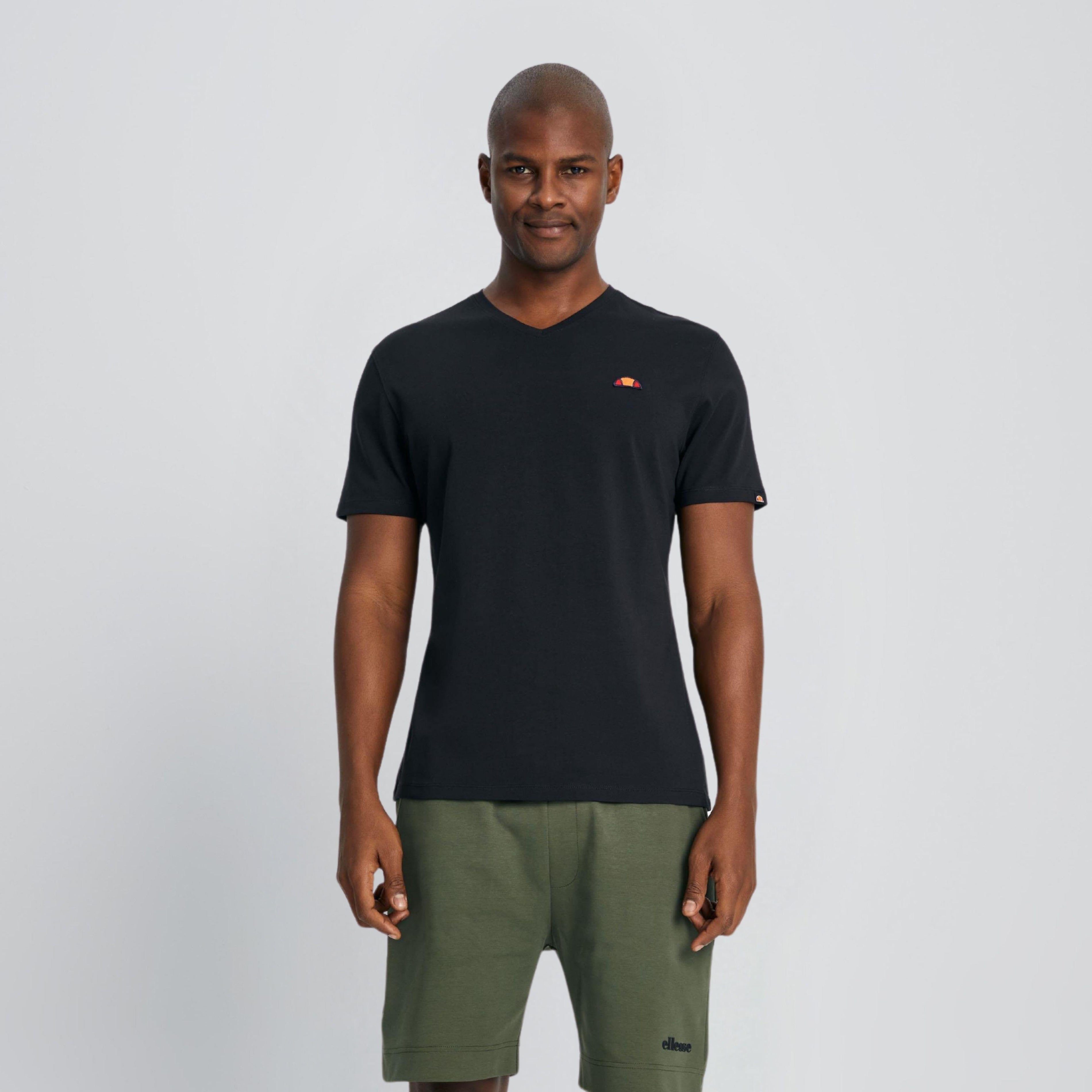 Ellesse Erkek V Yaka Tişört EM186-BK