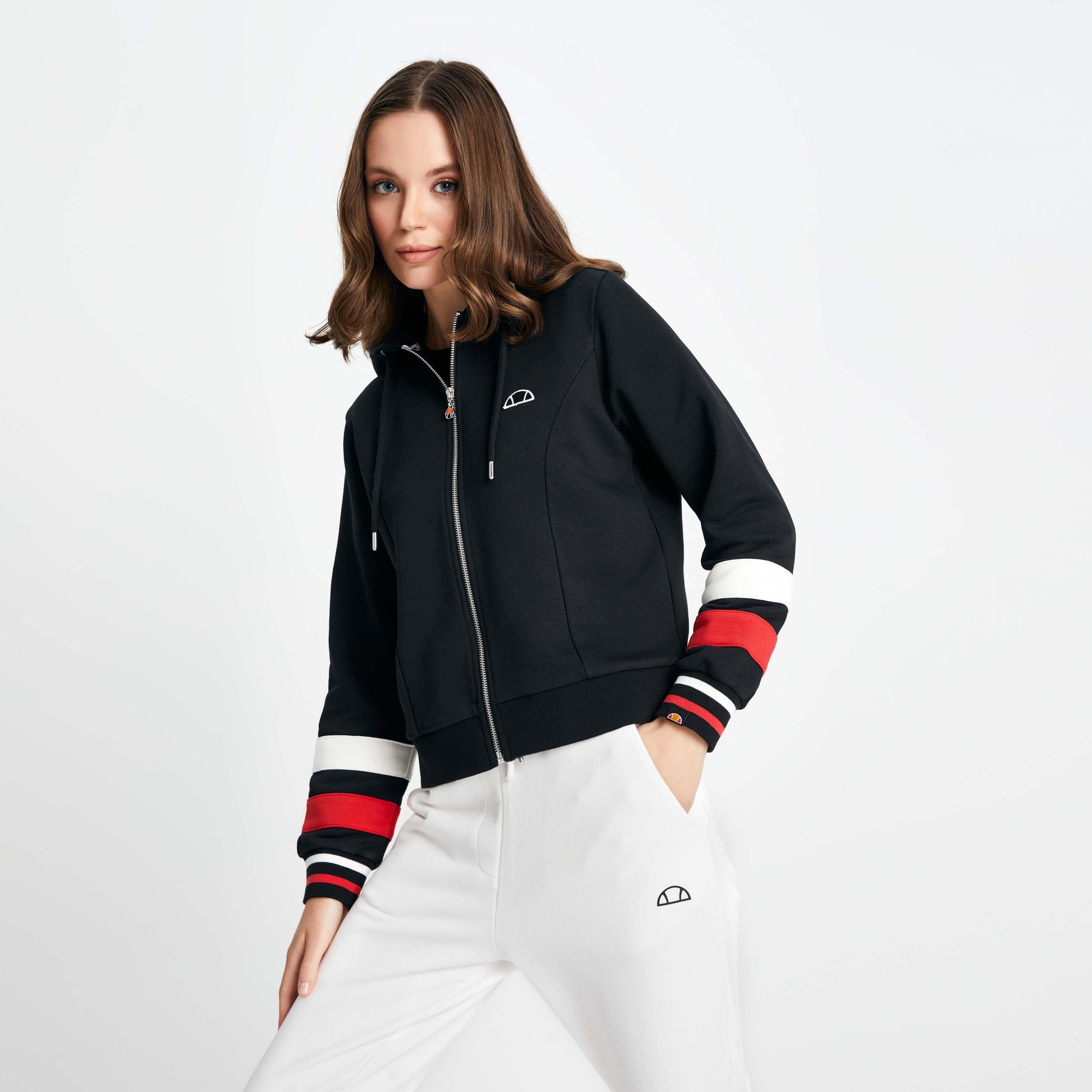 Ellesse Kadın Fermuarlı Sweat EF112-BK