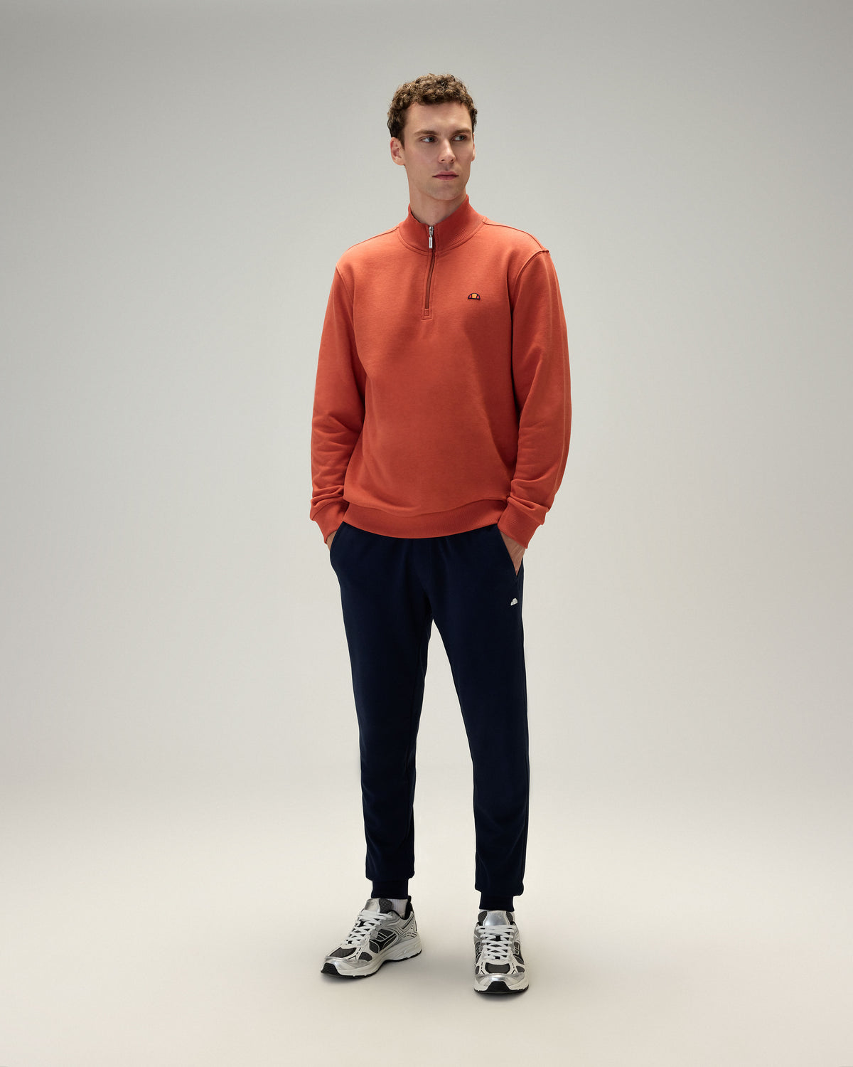 Ellesse Yarım Fermuarlı Erkek Sweatshirt 5WM3580-BR