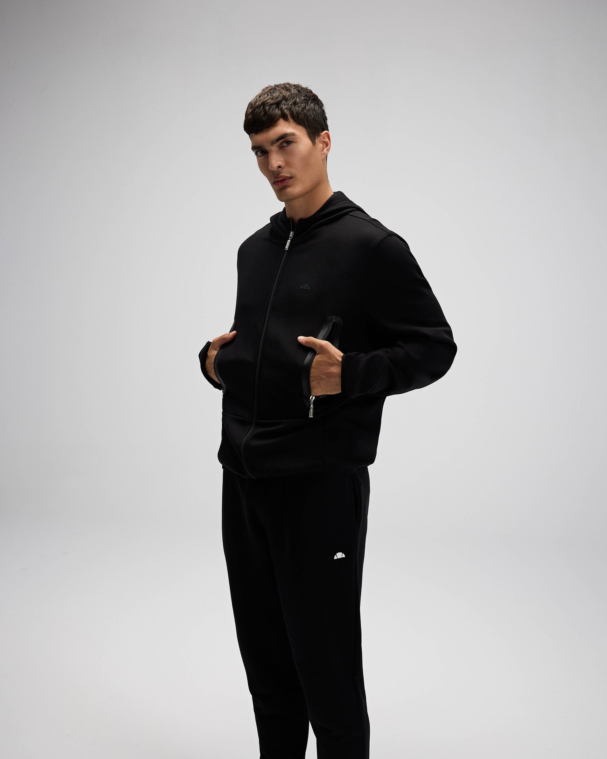 Ellesse Erkek Fermuarlı Kapüşonlu Sweat EM526-BK