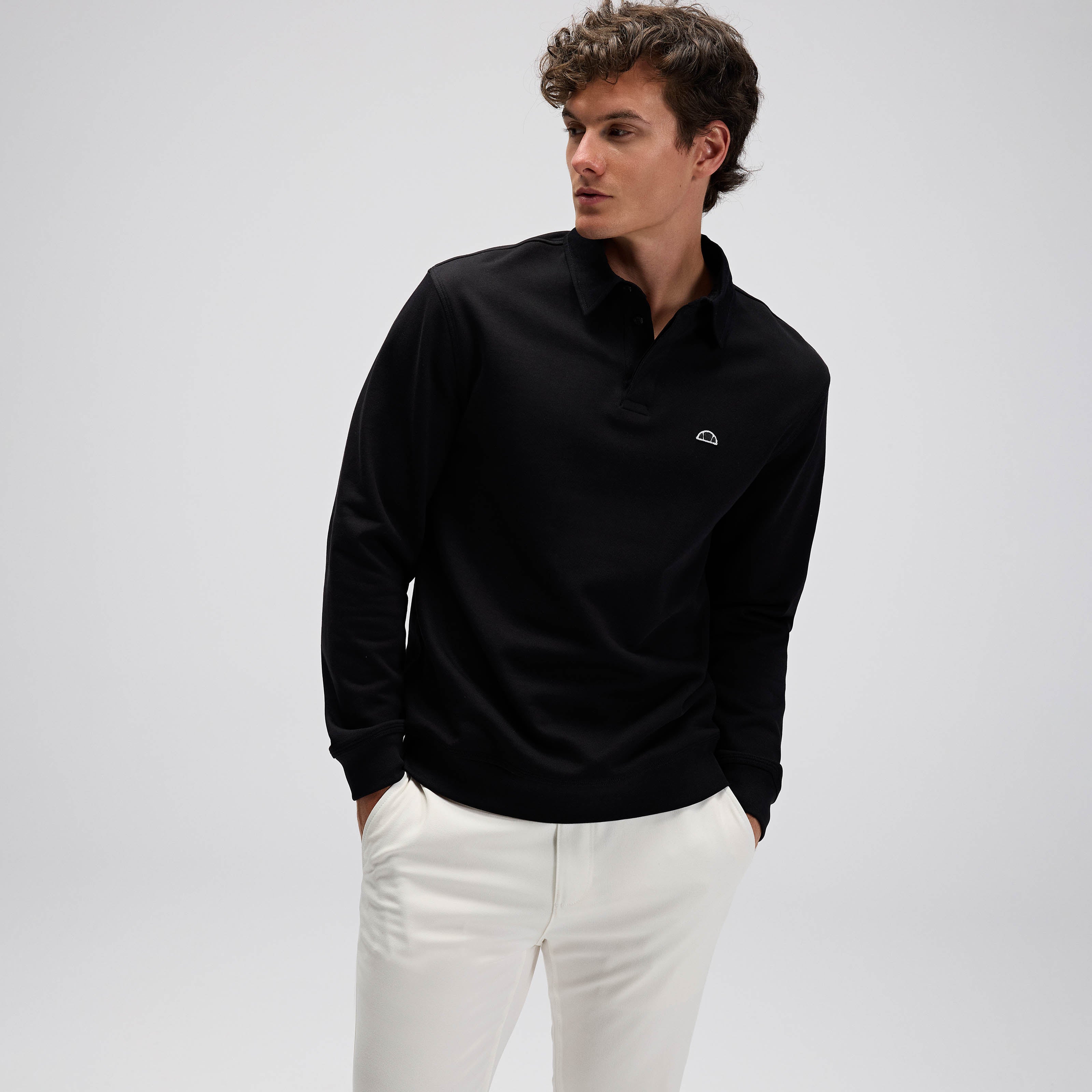 Ellesse Erkek Polo Sweatshirt EM607-BK