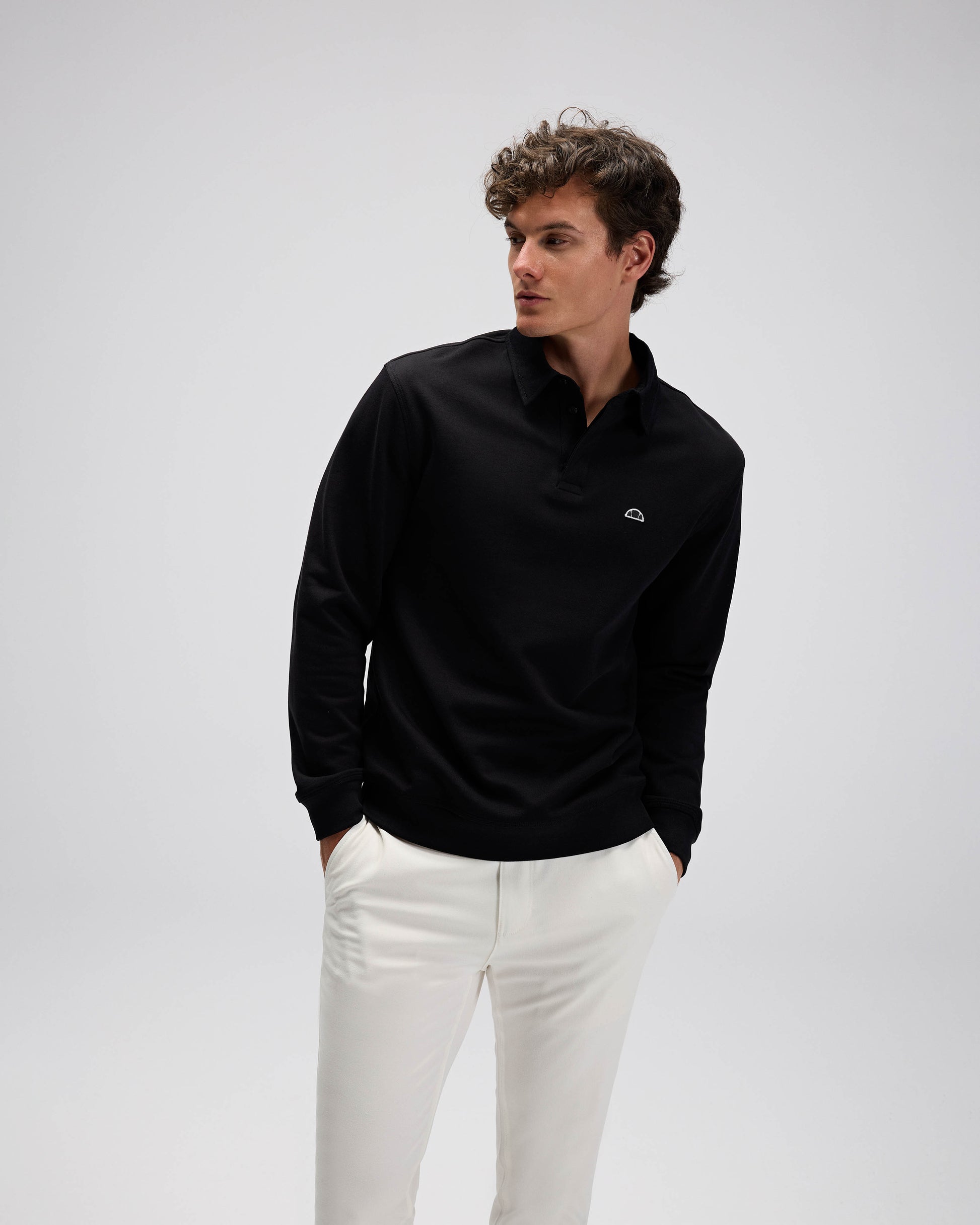 Ellesse Erkek Polo Sweatshirt EM607-BK