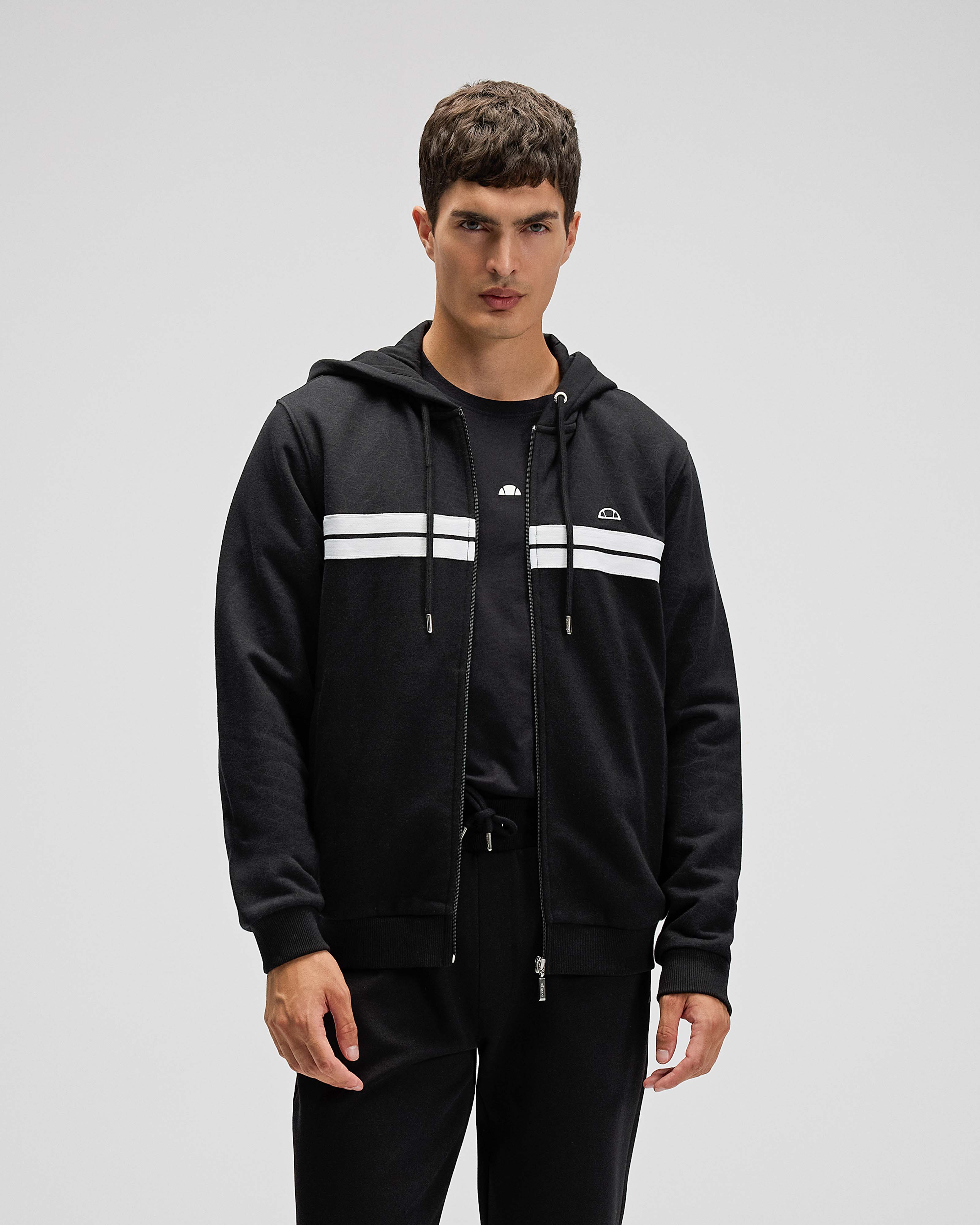 Ellesse Erkek Kapüşonlu Sweatshirt EM617-BK