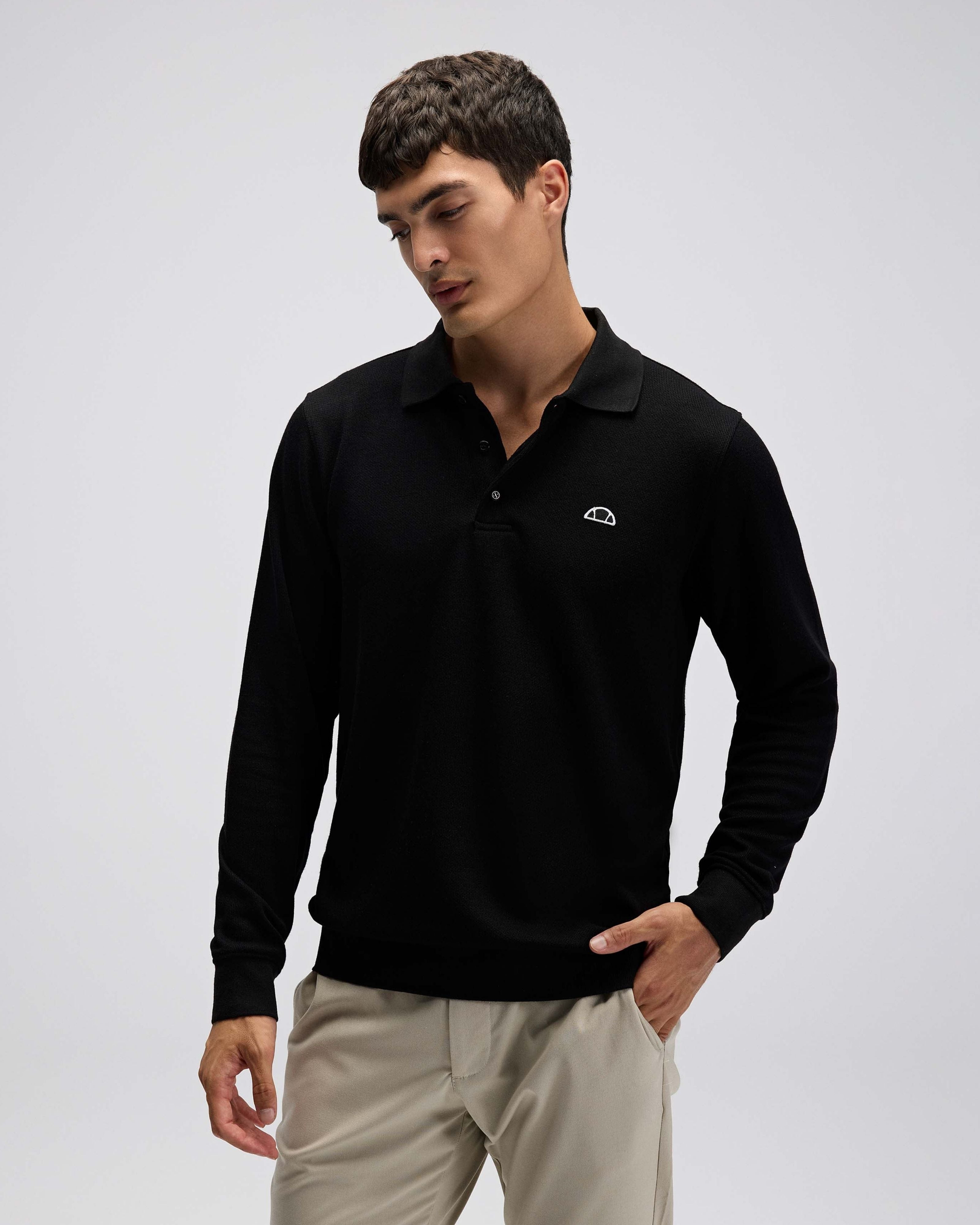 Ellesse Erkek Polo Sweatshirt EM607-BK