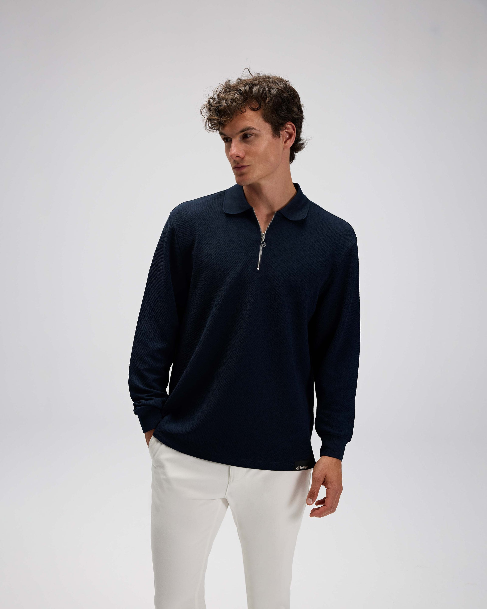 Ellesse Erkek Polo Sweatshirt EM601-NV