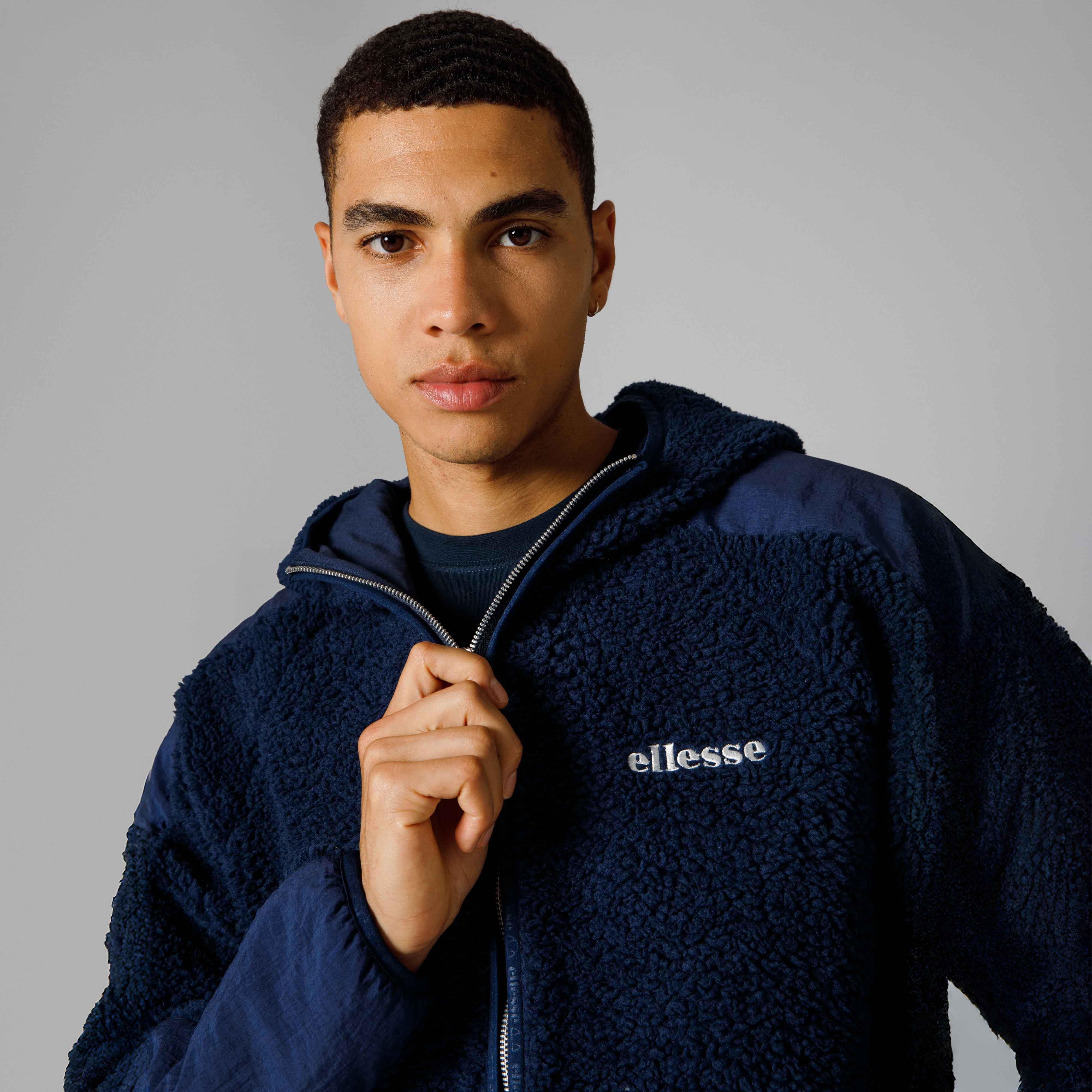 Ellesse Fermuarlı Kapüşonlu Erkek Mont EM250-NV – ellesse