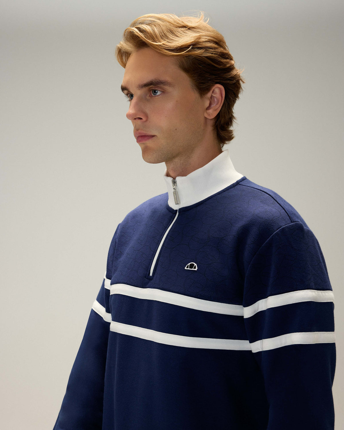 Ellesse Yarım Fermuarlı Erkek Sweatshirt 5wm1619-Nv