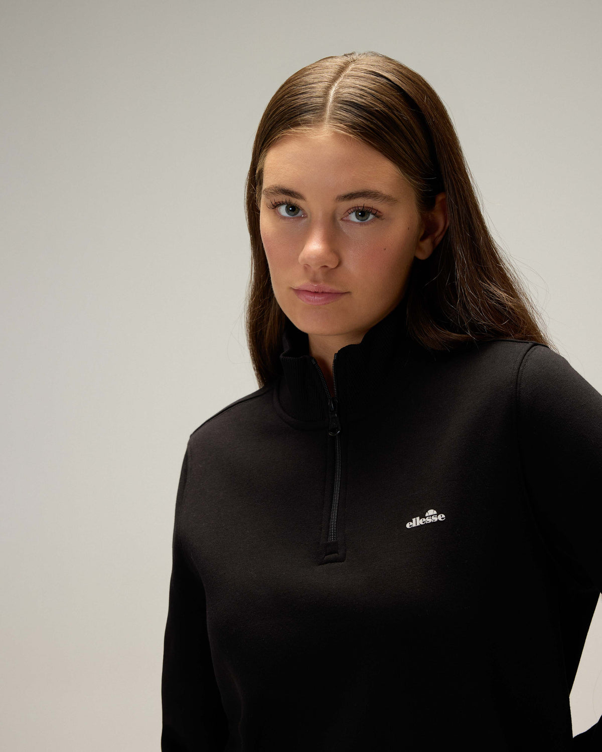 Ellesse Yarım Fermuarlı Kadın Sweatshirt 6WF1027-BK