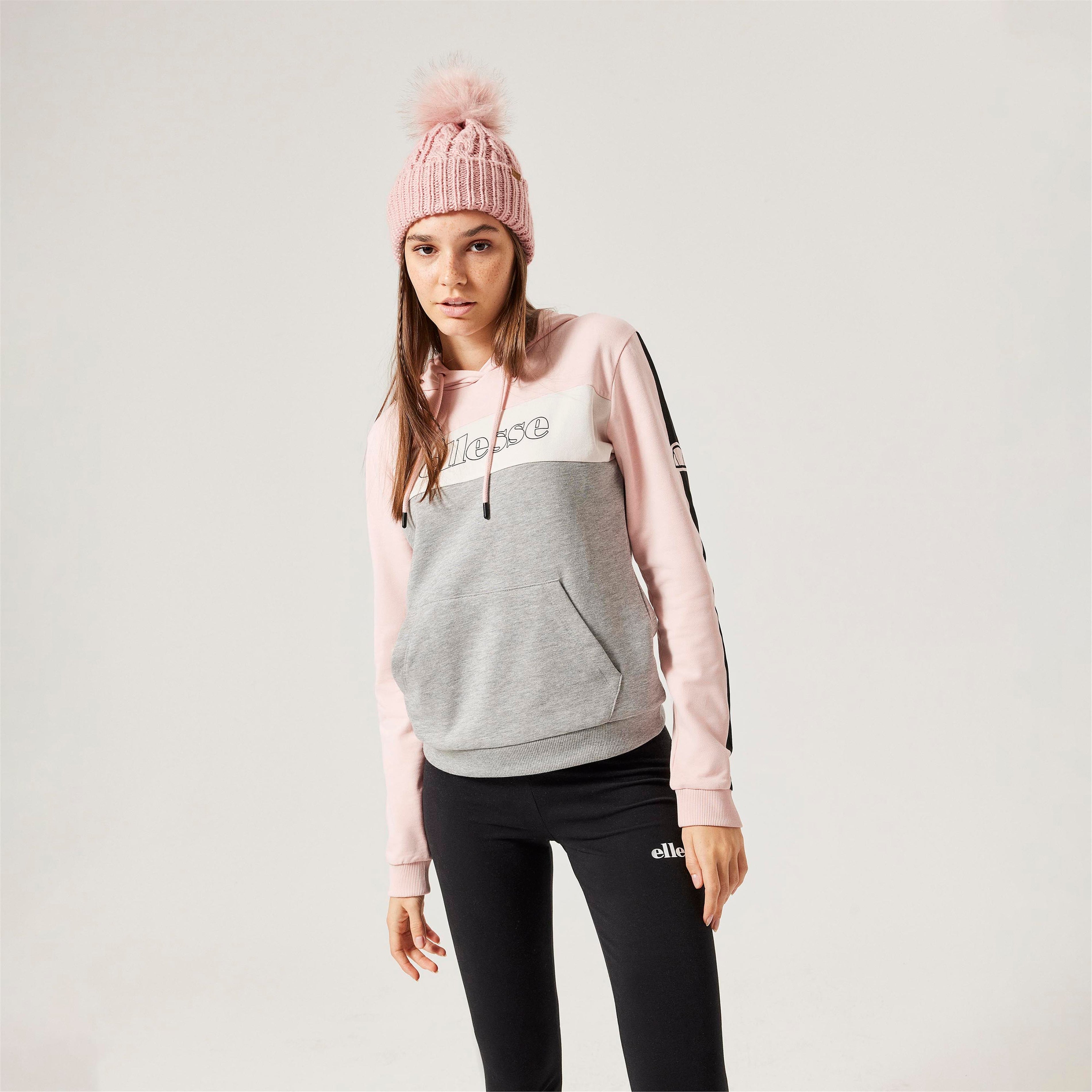 ellesse Kadın Pembe Kapüşonlu Sweatshirt F012-PN