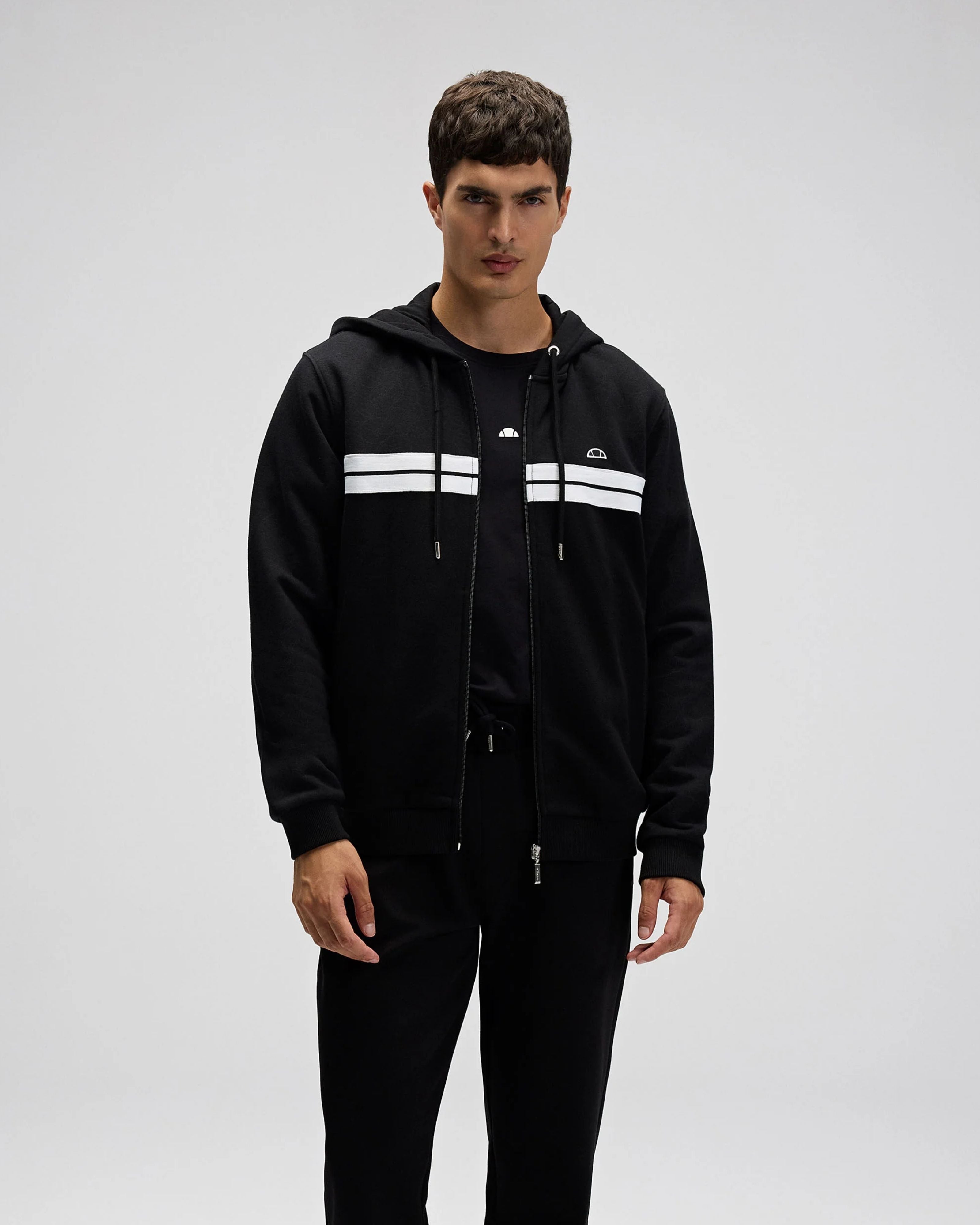 Ellesse Erkek Kapüşonlu Sweatshirt EM617-BK