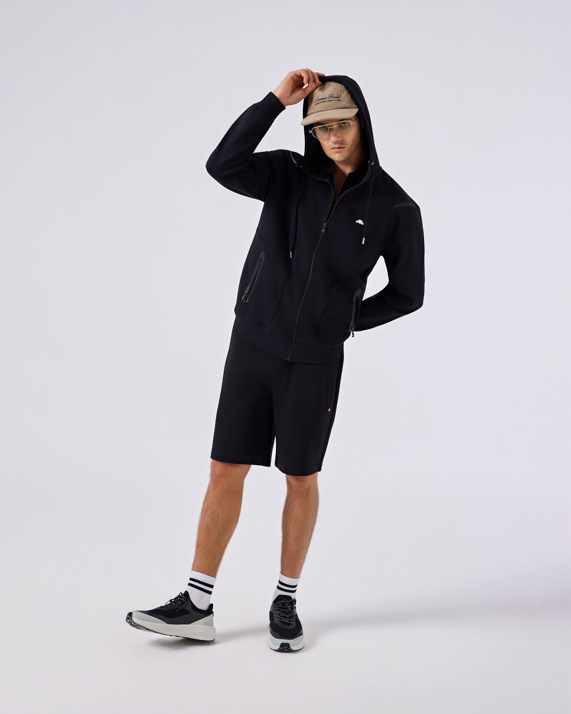 Ellesse Kapüşonlu Erkek Sweat Ceket 6SM1004-BK