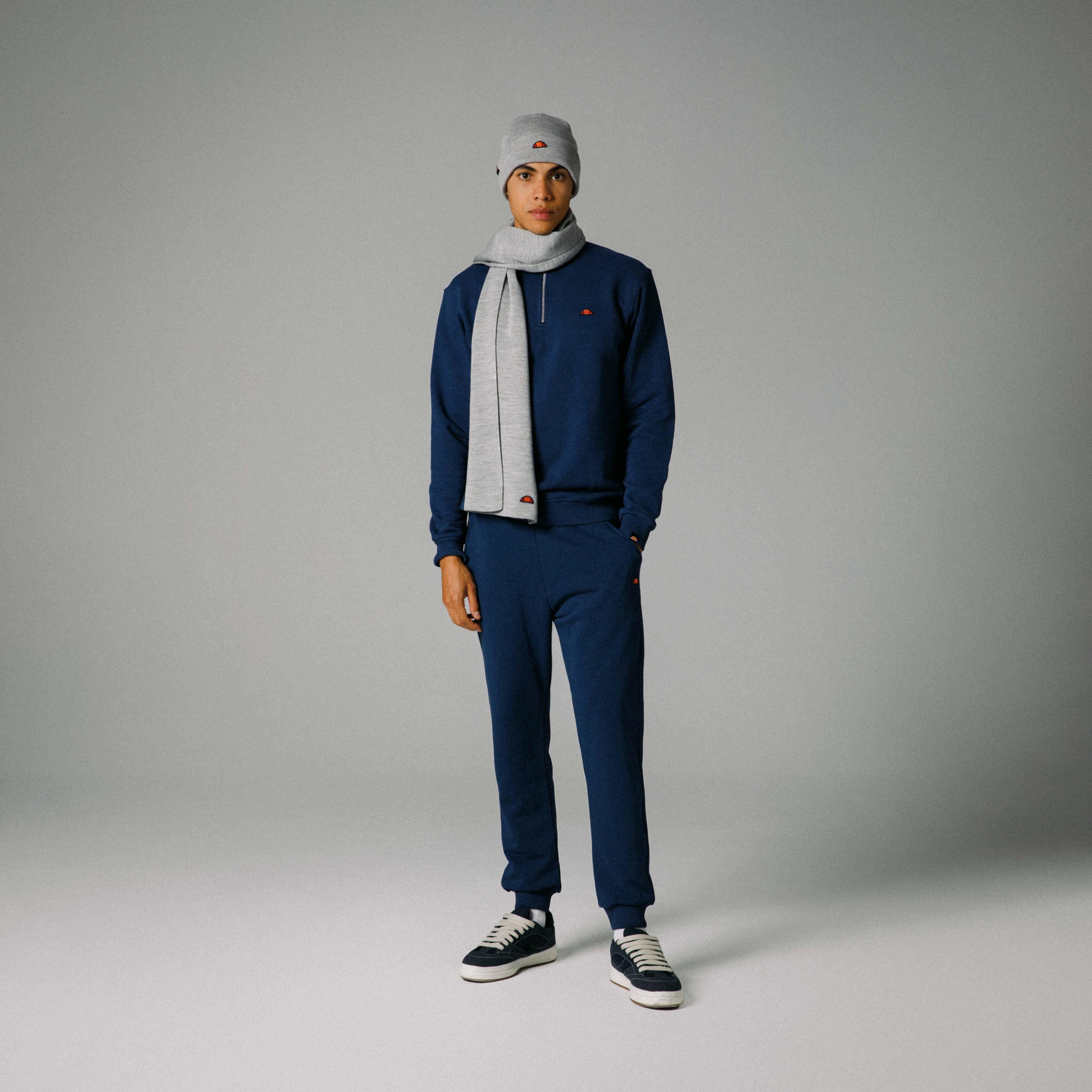 Ellesse Yarım Fermuarlı Erkek Sweatshirt EM465-NV