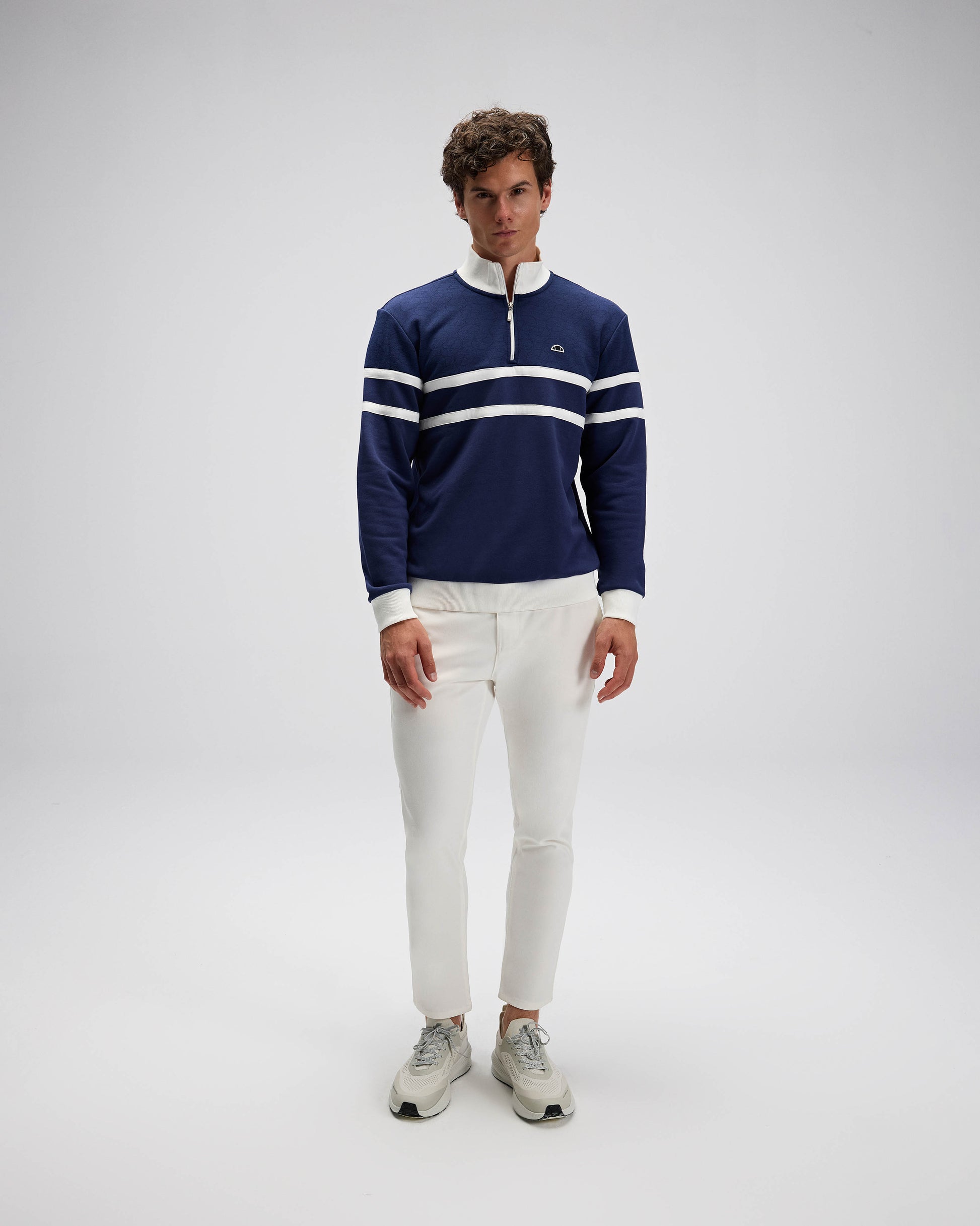 Ellesse Erkek Yarım Fermuarlı Sweat EM619-NV