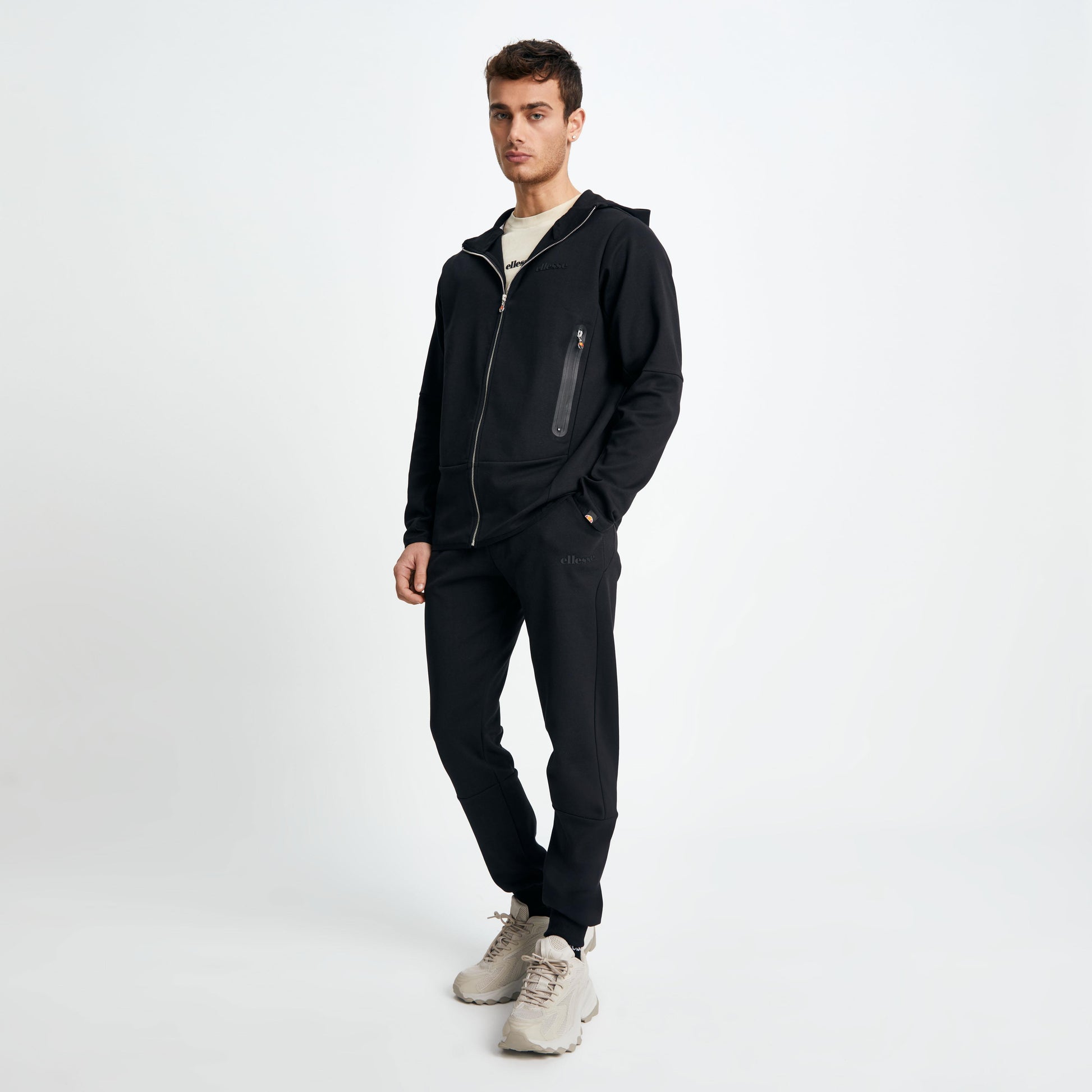Ellesse Erkek Fermuarlı Sweat EM150-BK