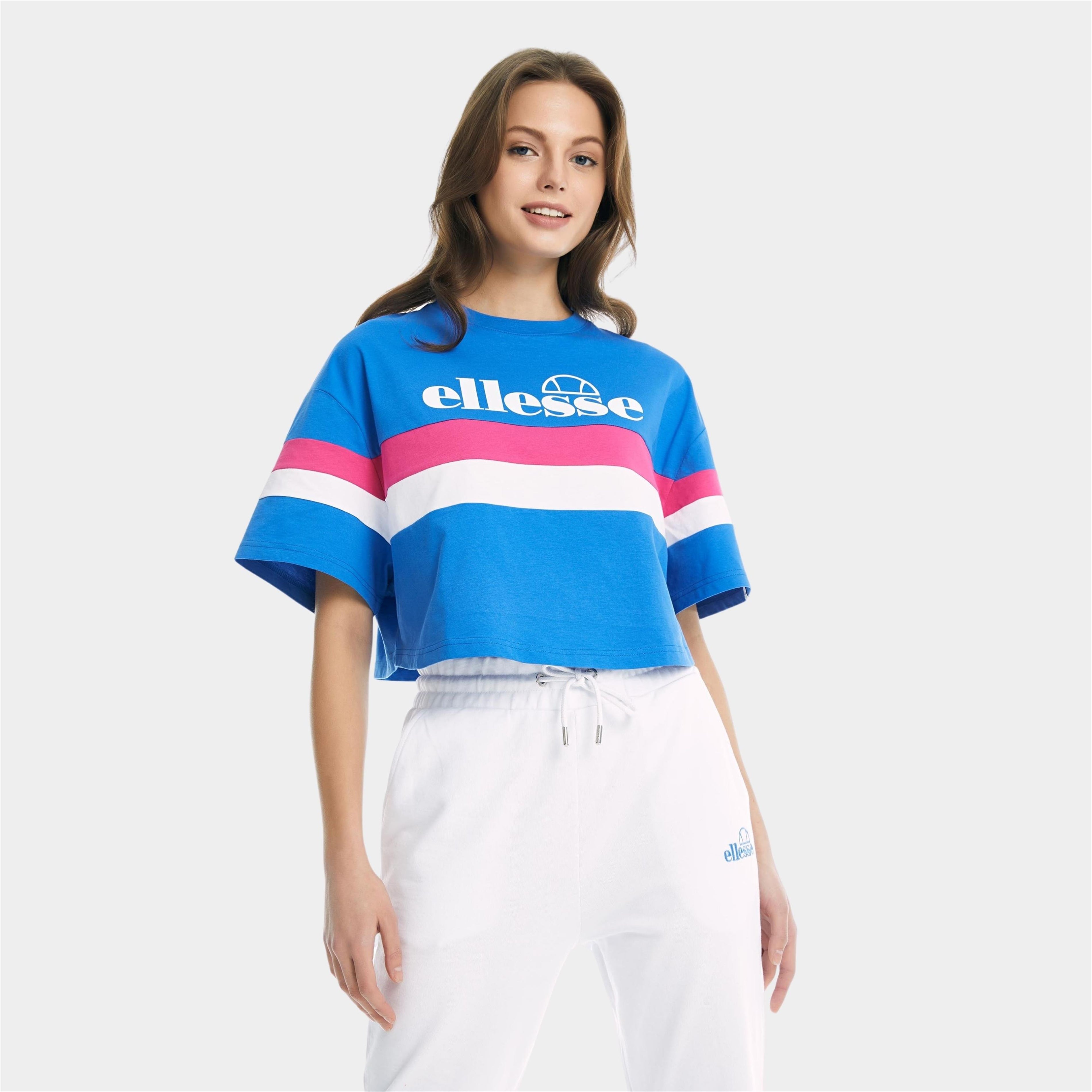 Ellesse Kadın Sax Mavi Tişört CF002-SBL