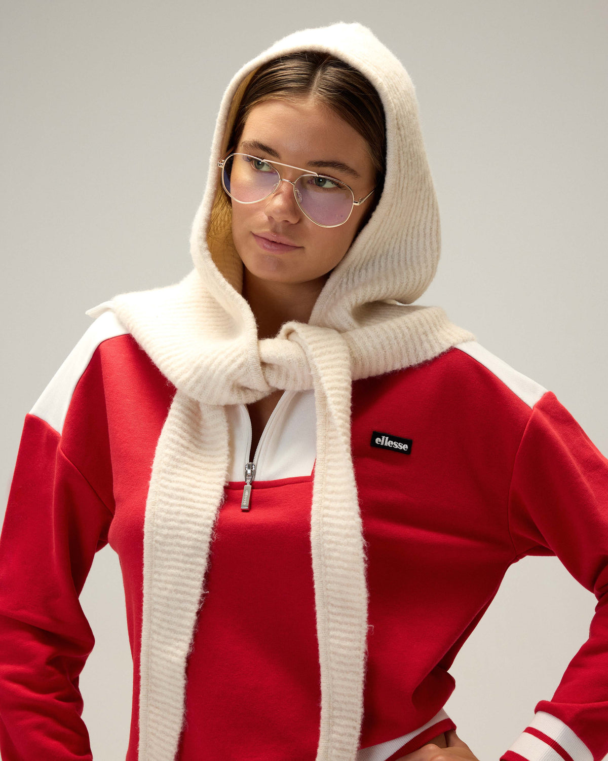 Ellesse Yarım Fermuarlı Kadın Sweat 6WF1025-RD