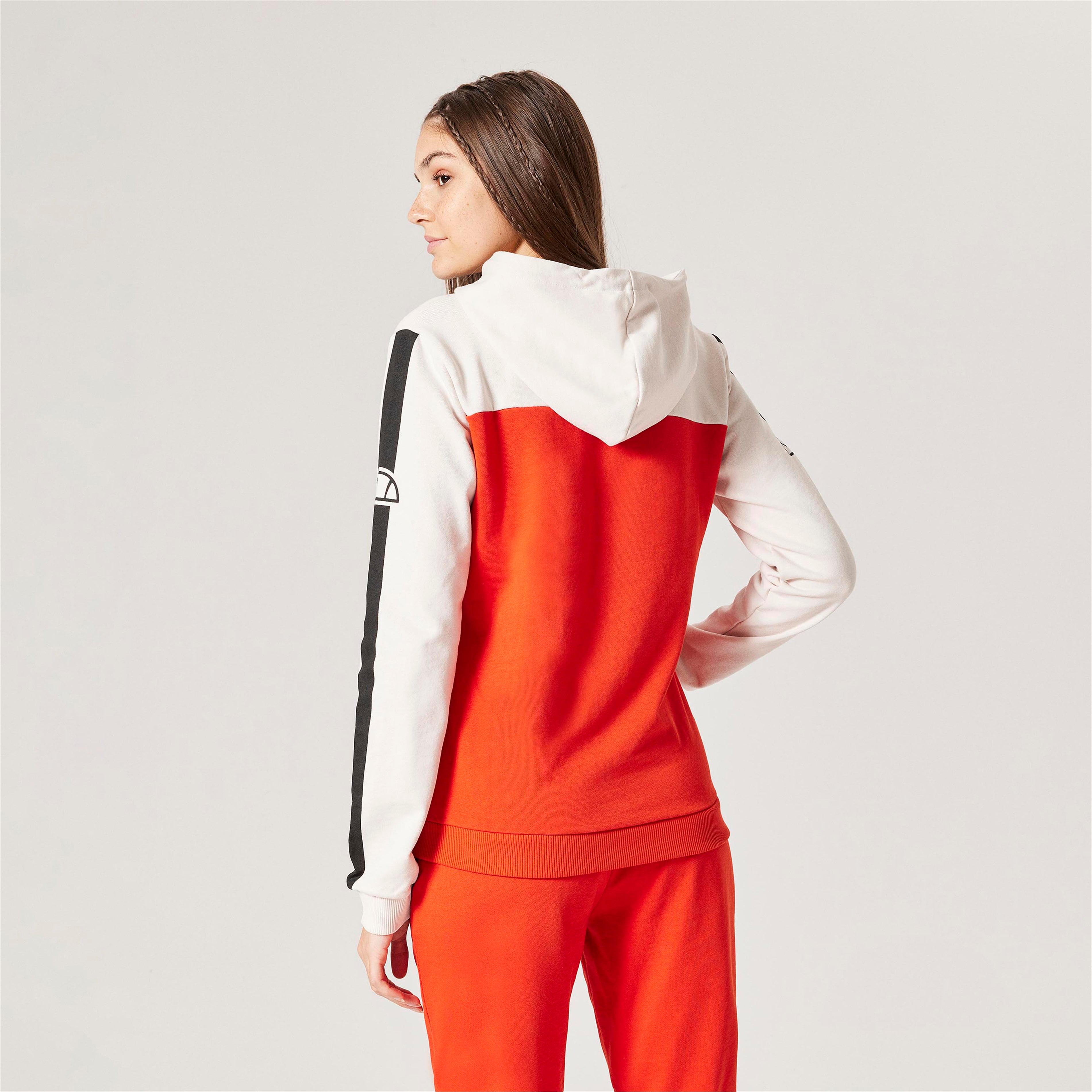 ellesse Kadın Kırık Beyaz Kapüşonlu Sweatshirt F012-OF