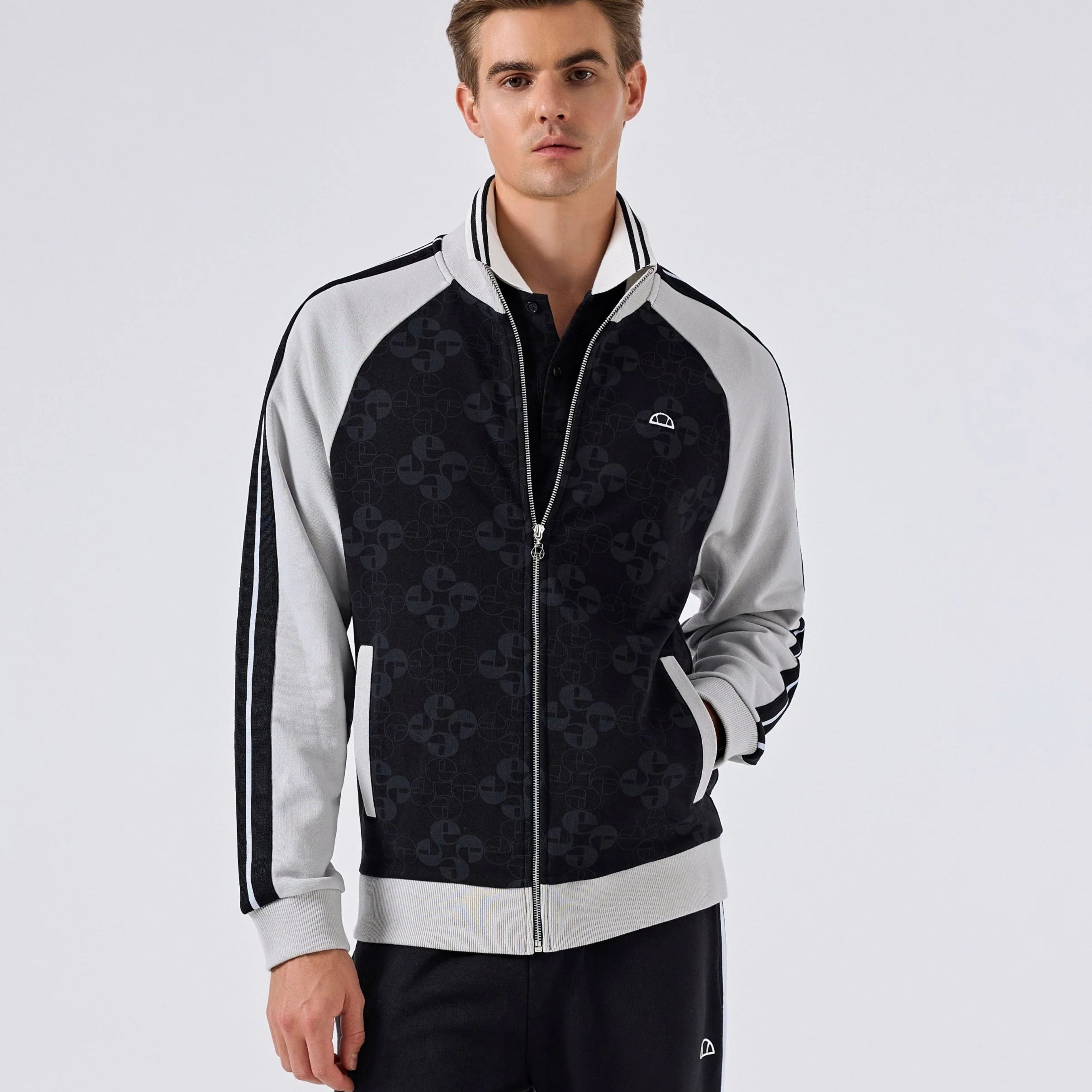 Ellesse Erkek Fermuarlı Sweat Ceket 5SM1357-BK