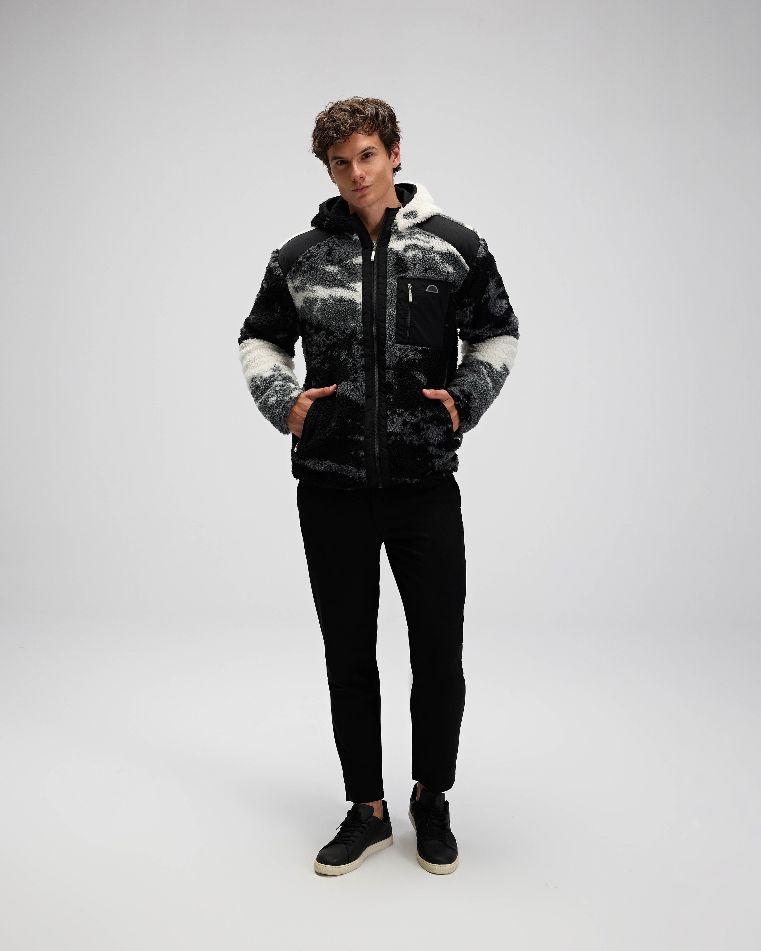 Ellesse Erkek Fermuarlı Kapüşonlu Polar Mont EM516-GI – ellesse