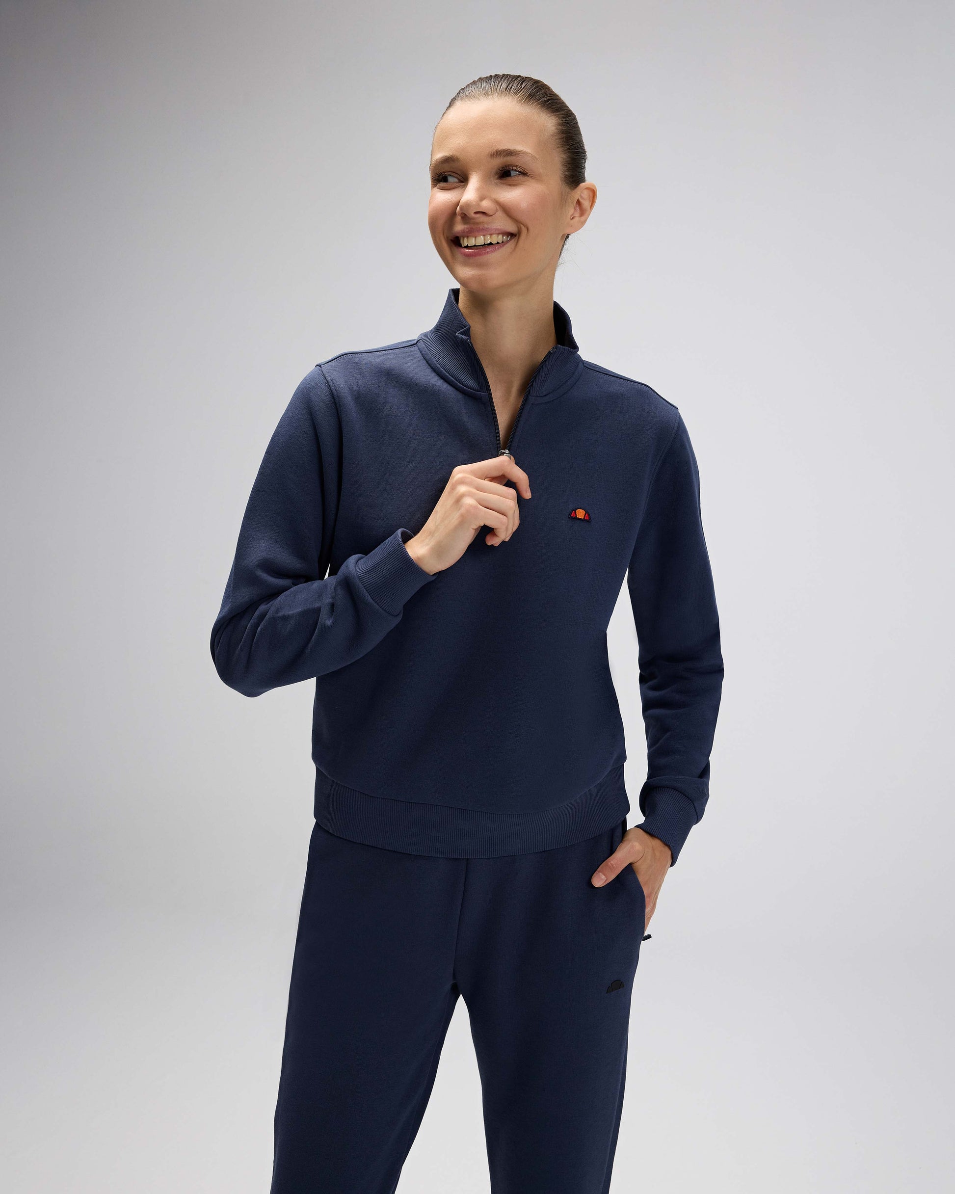 Ellesse Kadın Yarım Fermuarlı Sweat EF557-NV