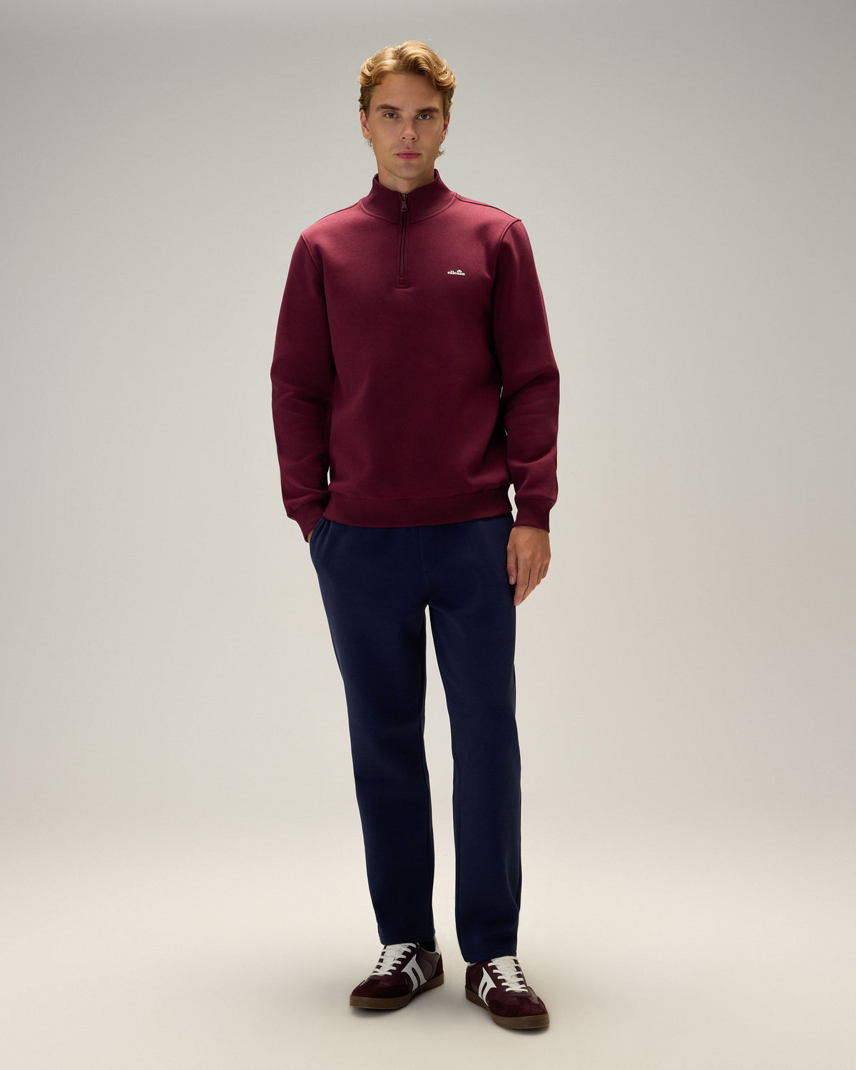 Ellesse Fermuarlı Erkek Sweatshirt 6wm1010-Brd