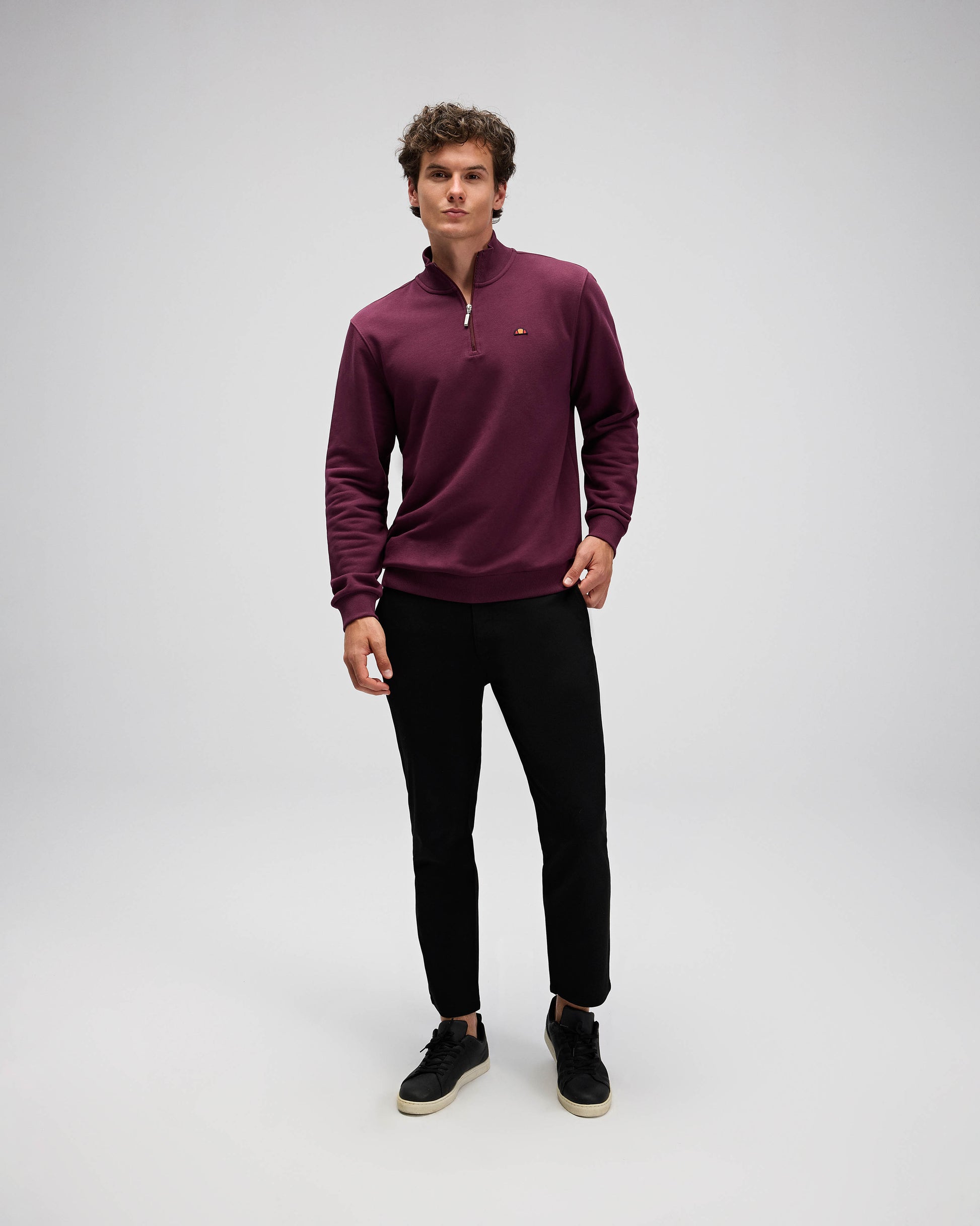Ellesse Erkek Yarım Fermuarlı Sweat EM580-BRD