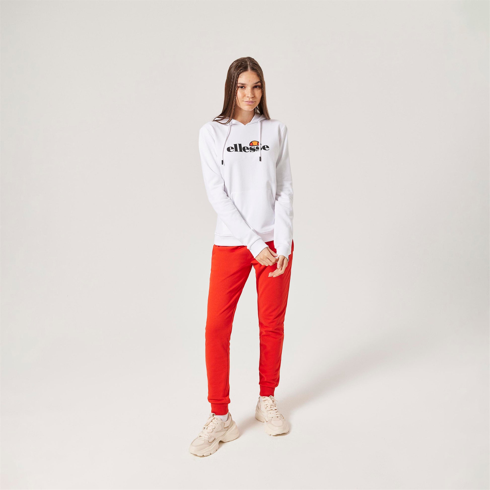 ellesse Kadın Beyaz Kapüşonlu Sweatshirt F021-WT