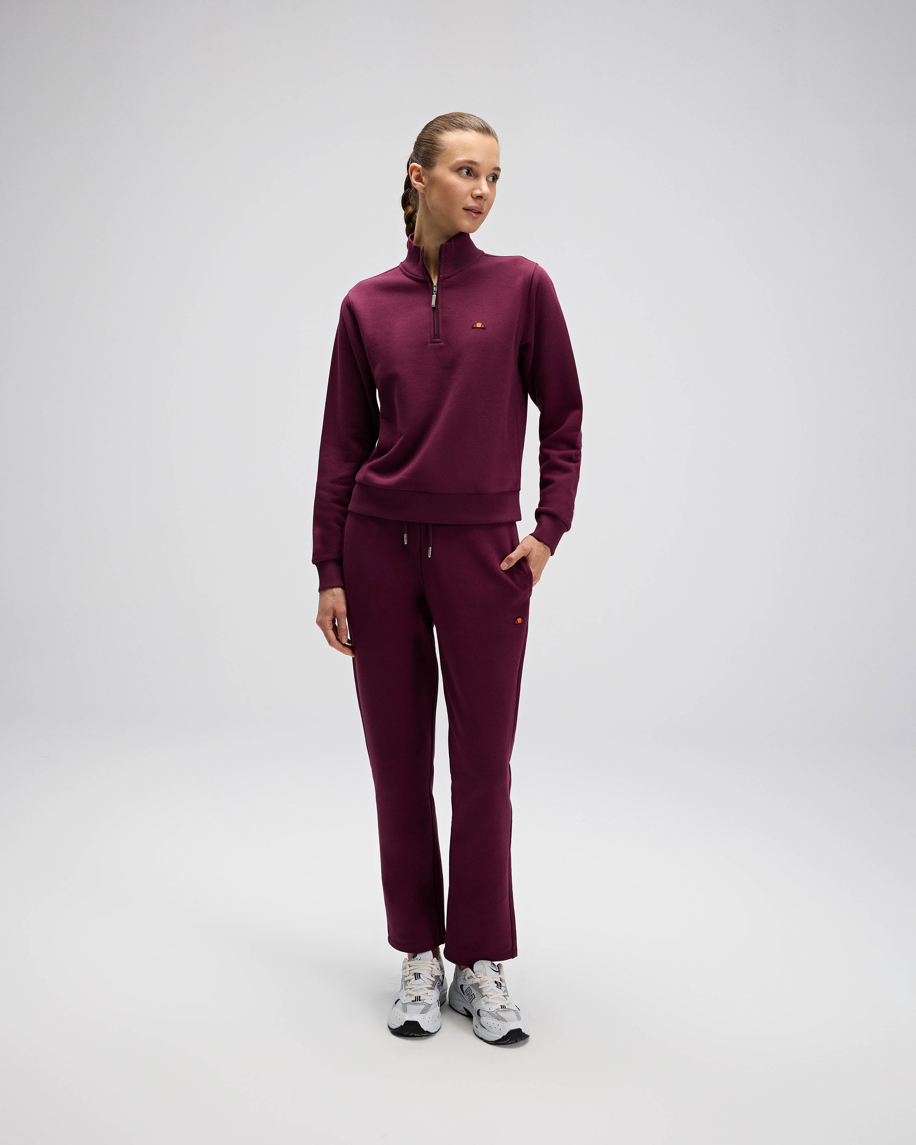 Ellesse Kadın Yarım Fermuarlı Sweat EF557-BRD