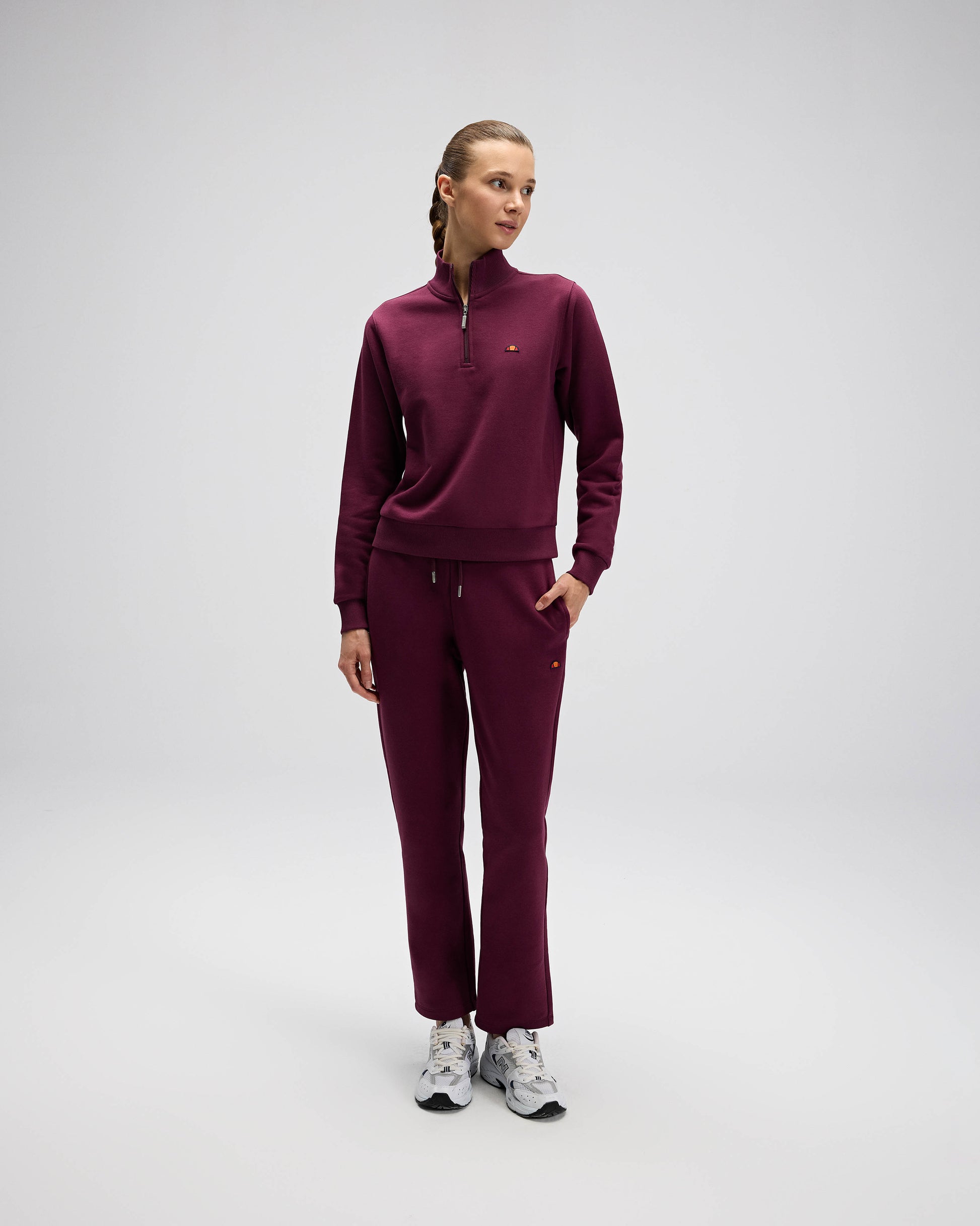 Ellesse Kadın Yarım Fermuarlı Sweat EF557-BRD