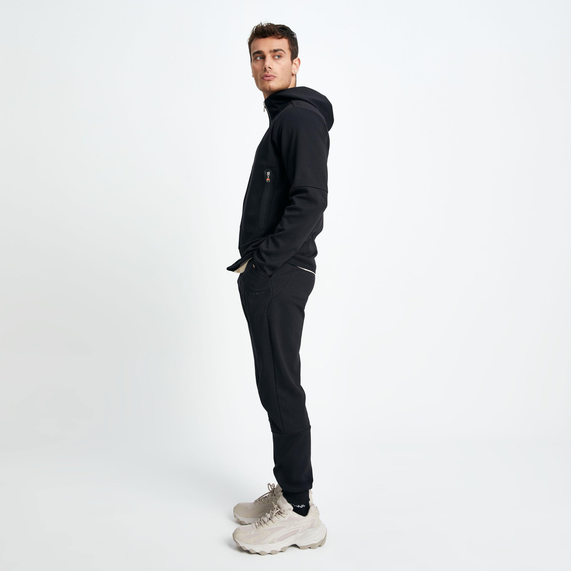 Ellesse Erkek Fermuarlı Sweat EM150-BK