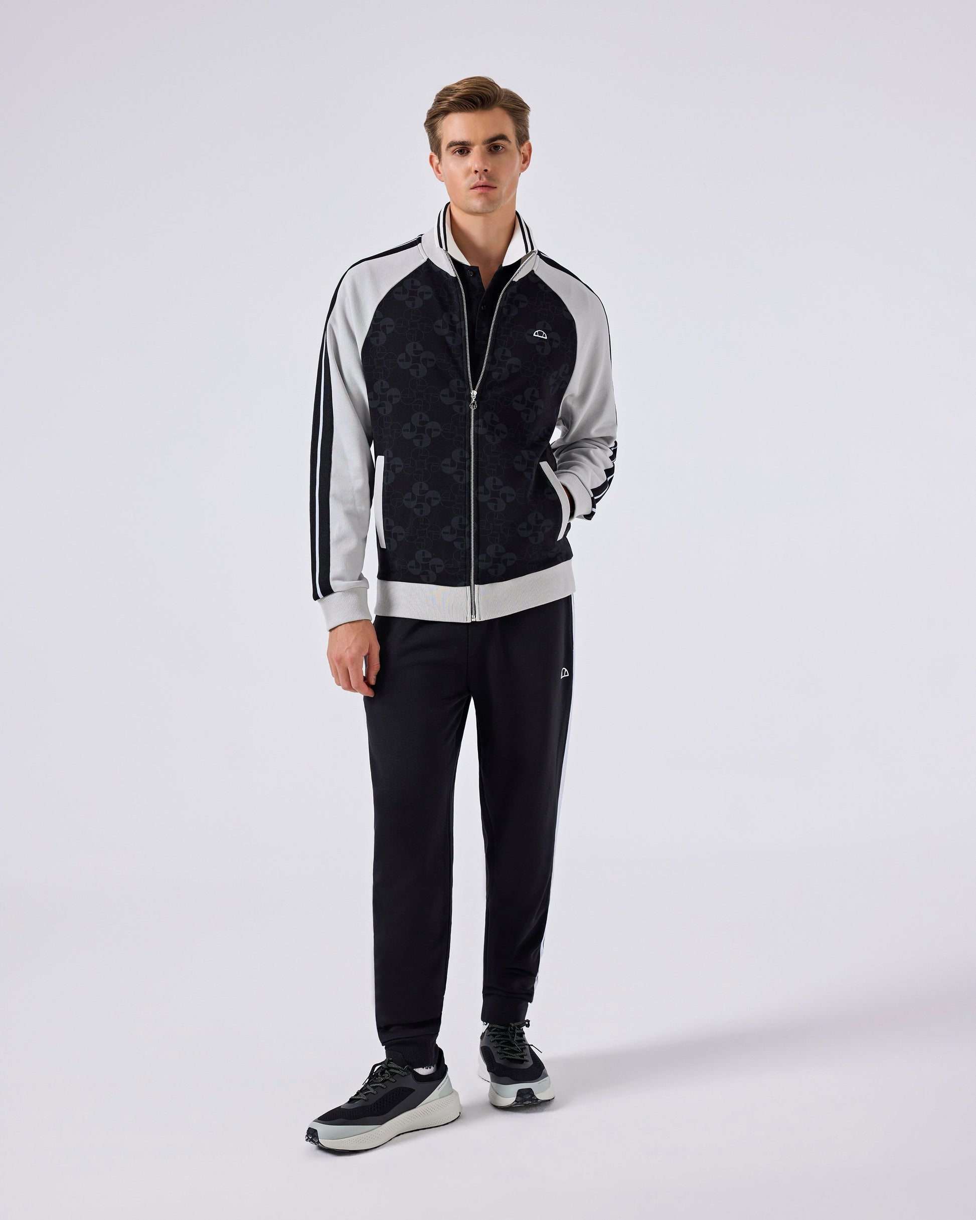 Ellesse Erkek Fermuarlı Sweat Ceket 5SM1357-BK