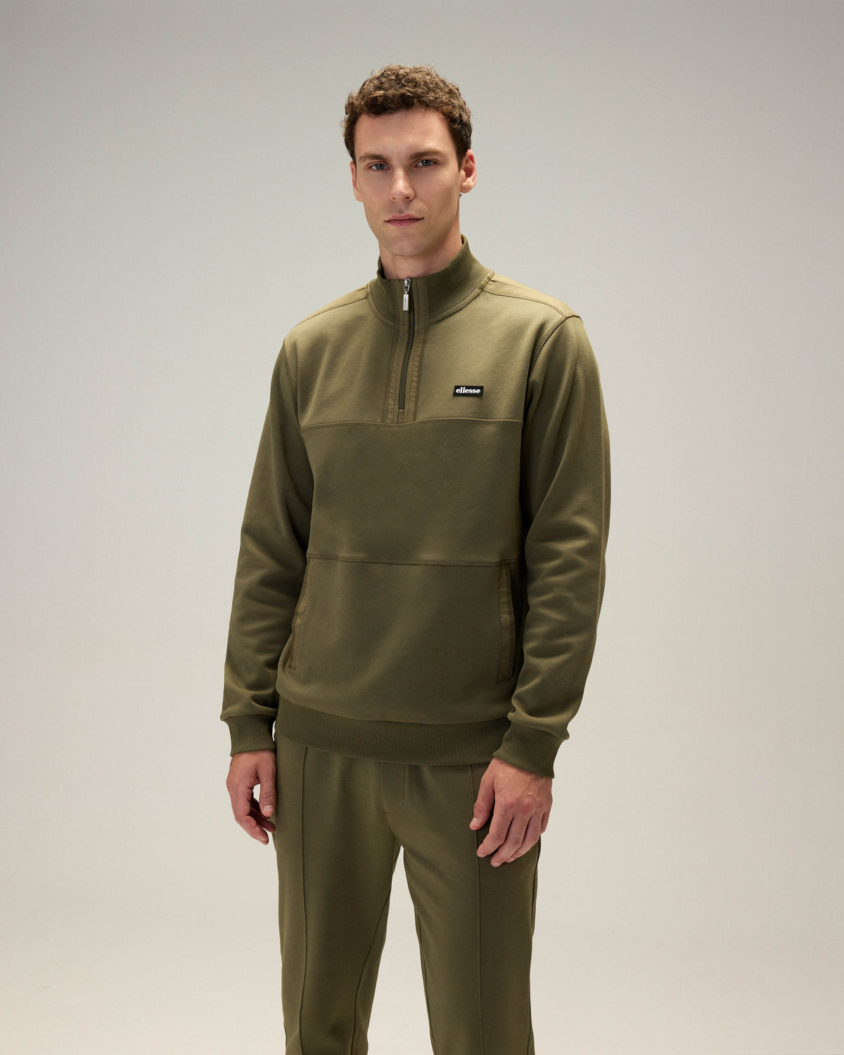 Ellesse Yarım Fermuarlı Erkek Sweat 6WM1025-KH