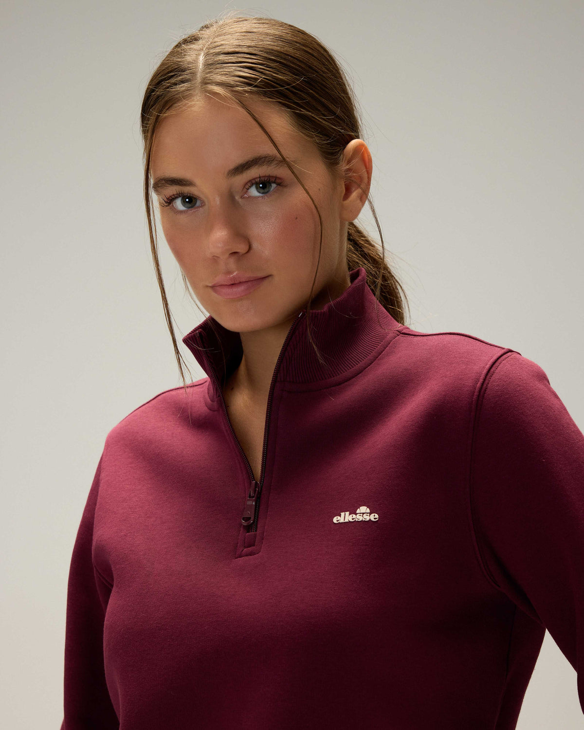 Ellesse Yarım Fermuarlı Kadın Sweatshirt 6wf1027-Brd