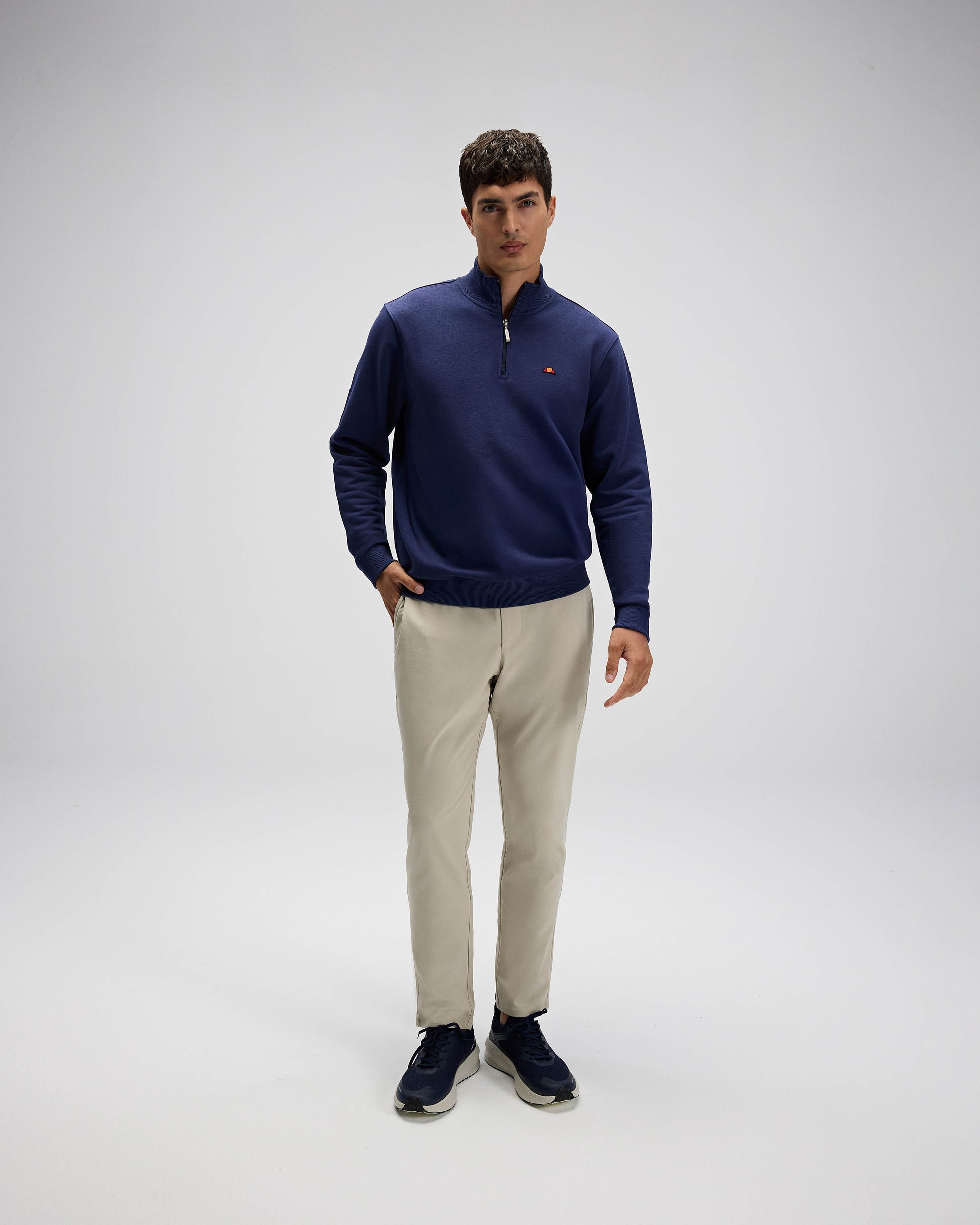 Ellesse Erkek Yarım Fermuarlı Sweat EM580-NV
