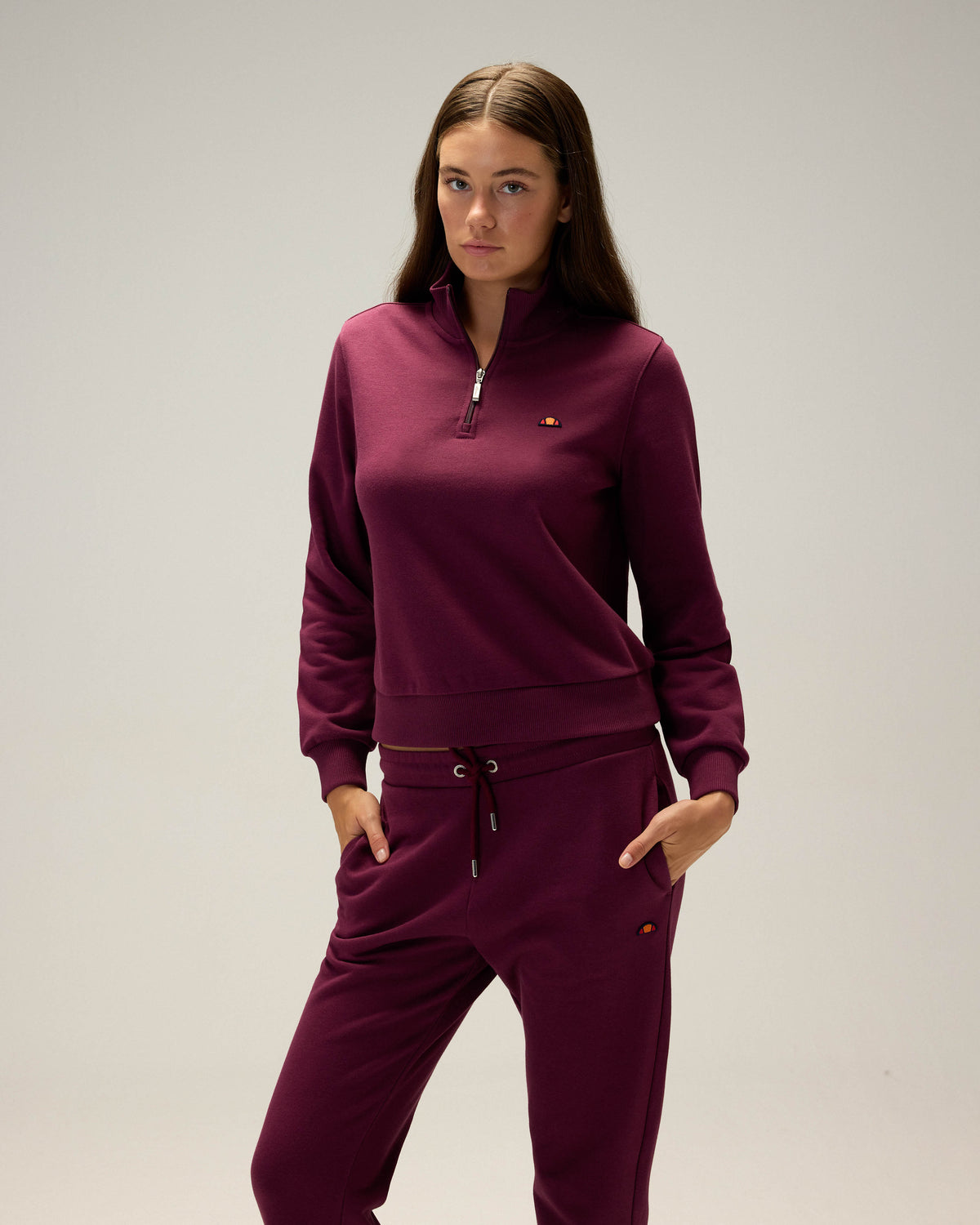 Ellesse Yarım Fermuarlı Kadın Sweatshirt 5WF3557-BRD