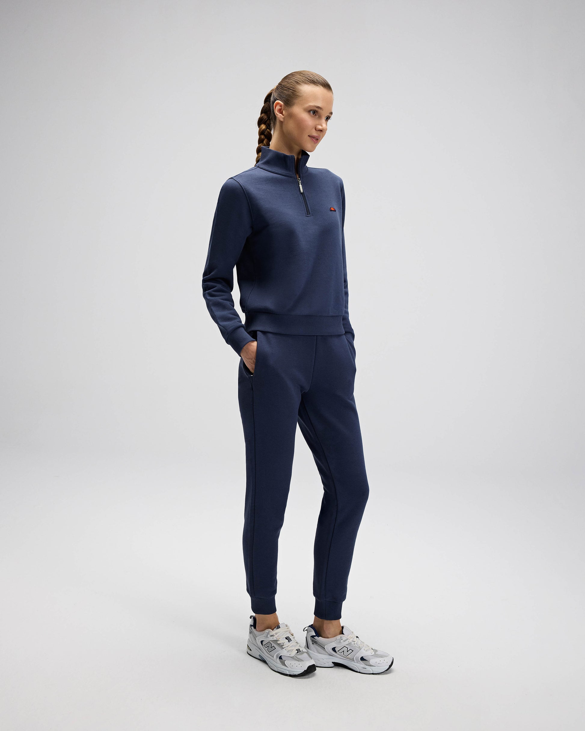 Ellesse Kadın Yarım Fermuarlı Sweat EF557-NV