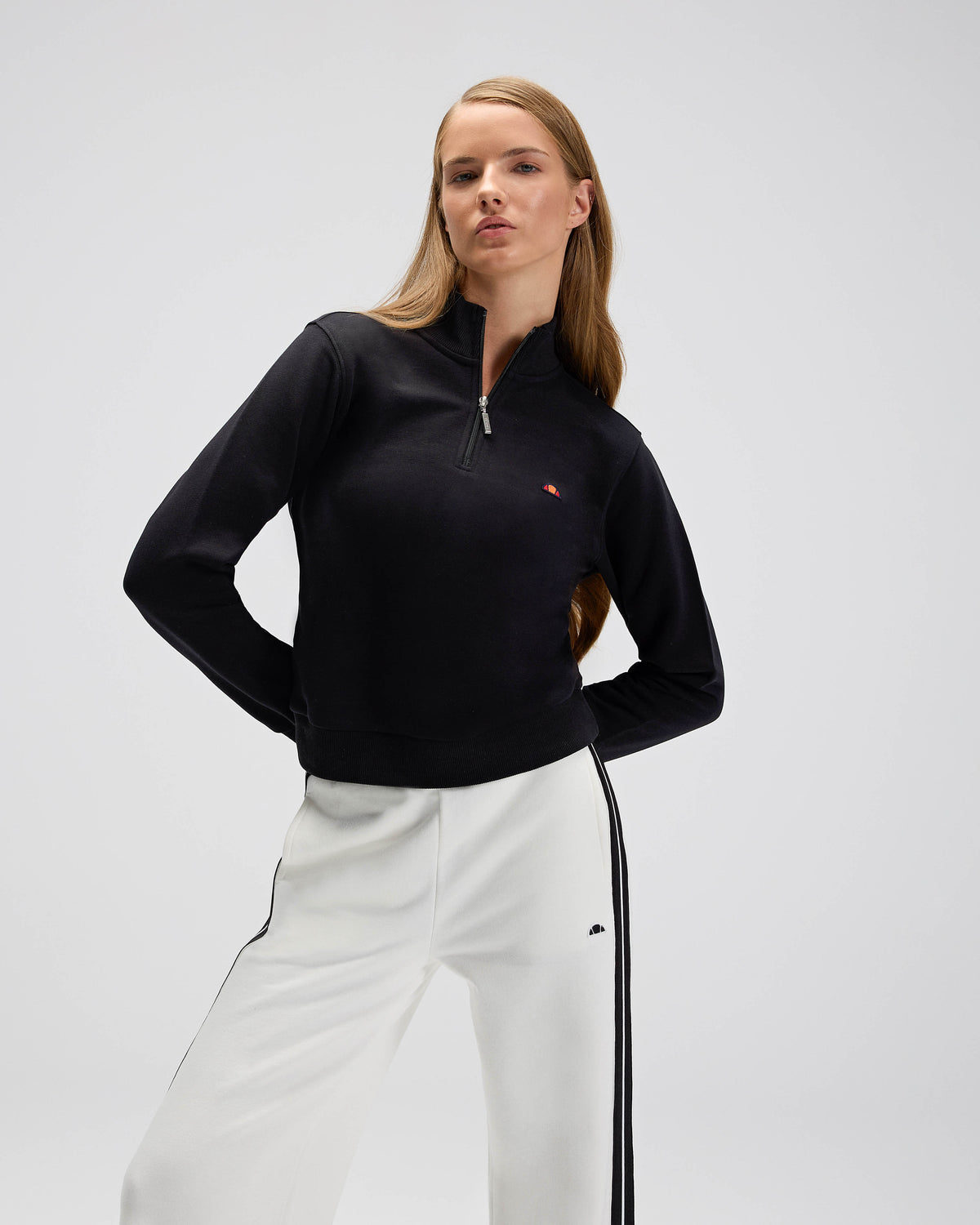 Ellesse Yarım Fermuarlı Kadın Sweatshirt 5WF3557-BK